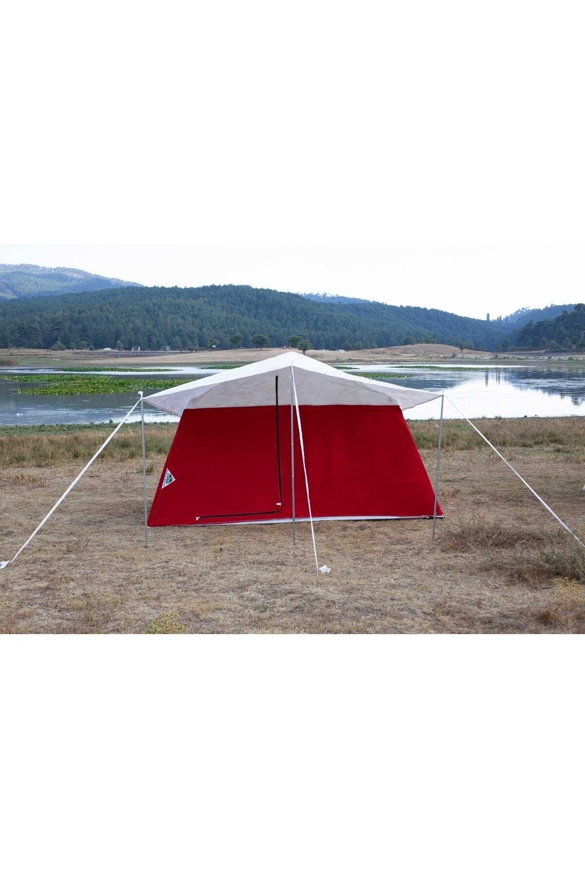 Tunç Tek Odalı Akrilik Kamp Çadırı Kırmızı