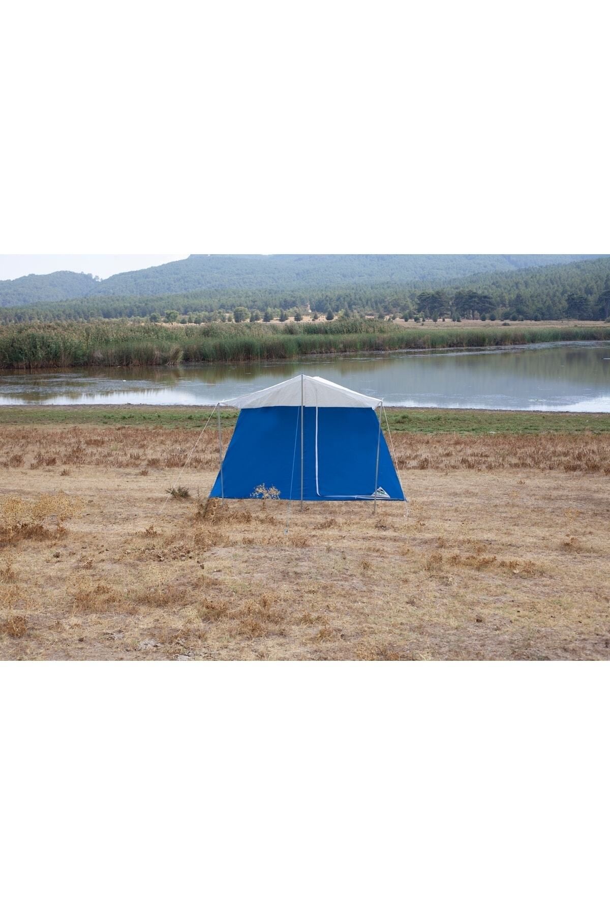Tunç Tek Odalı Suni Deri Kamp Çadırı Mavi