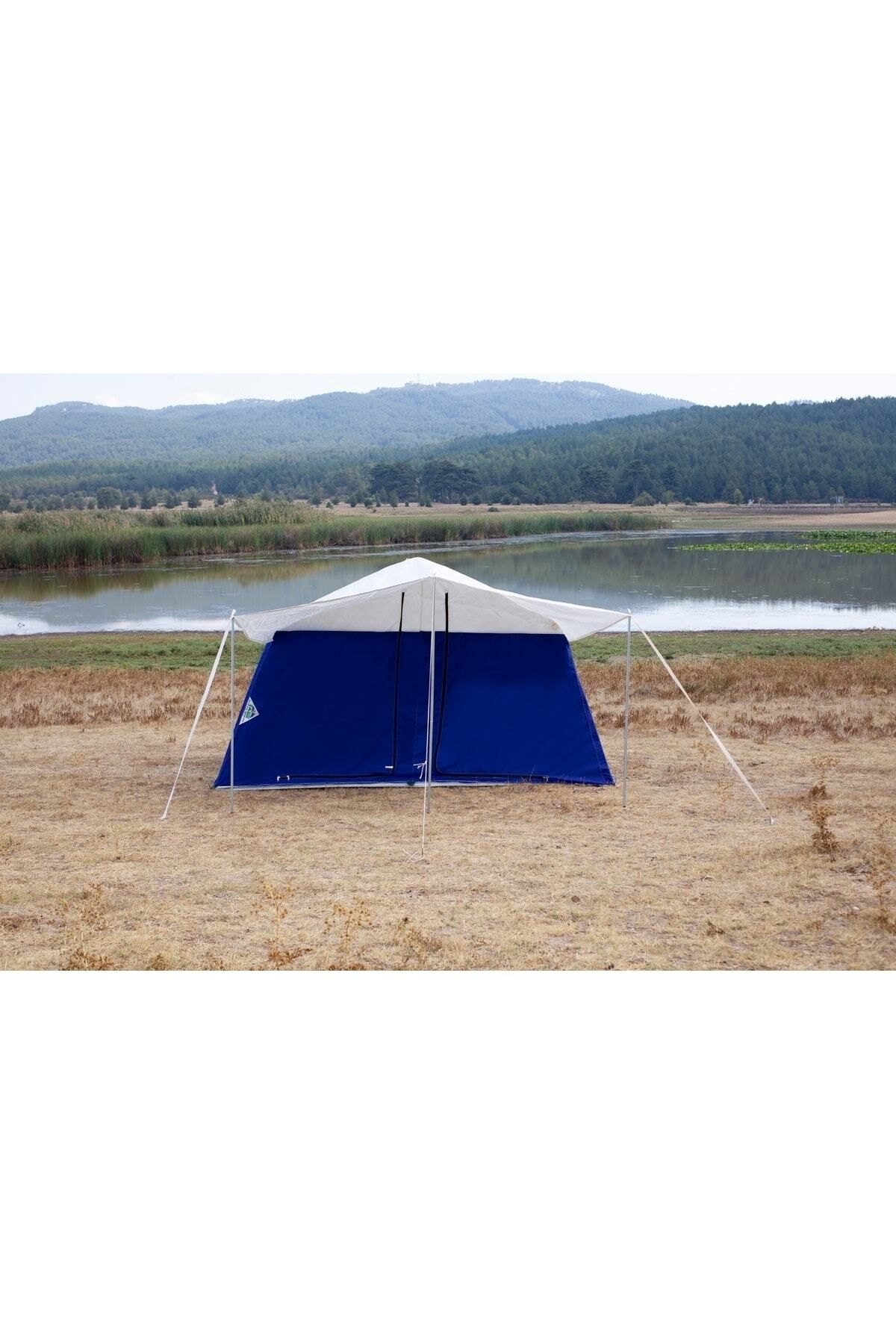 Tunç Çadır İki Odalı Akrilik Kumaş Kamp Çadırı Lacivert