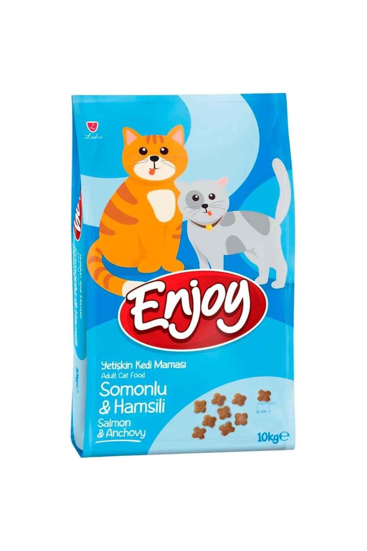 Enjoy Somonlu Kedi Maması 10 Kg