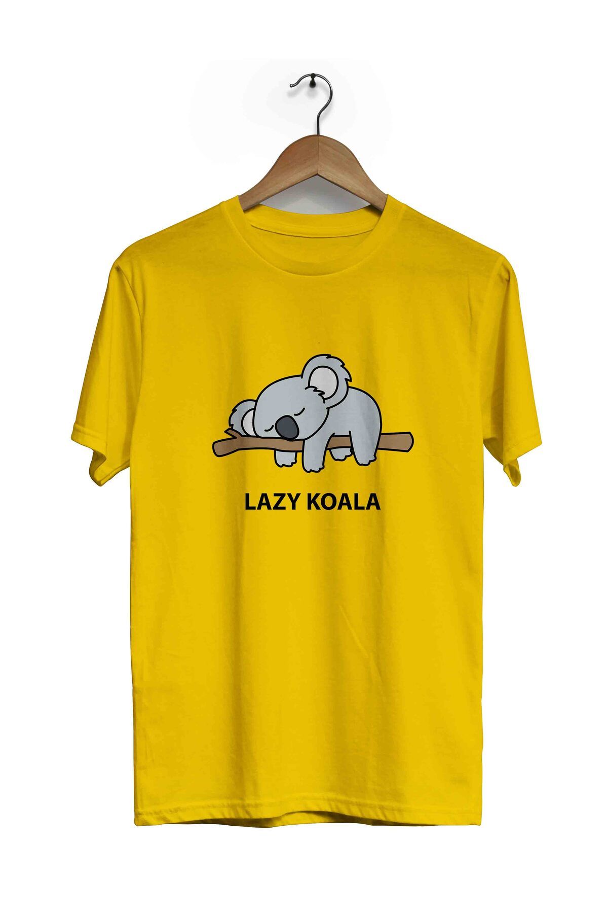 Fanze Lazy Koala Kısa Kol Standart Kalıp Tişört zrn4458