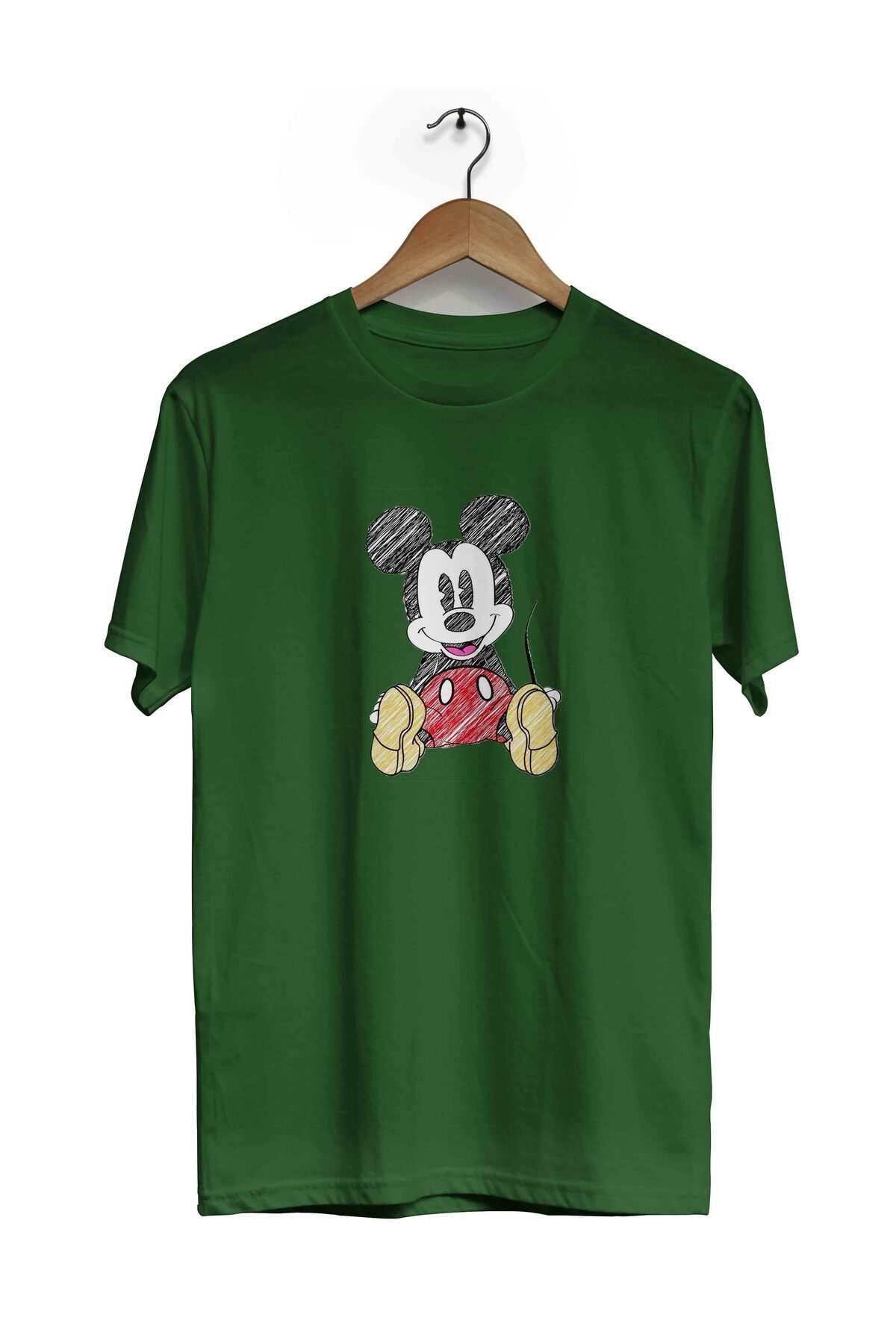 Fanze Mickey Mouse Kısa Kol Standart Kalıp Tişört zrn4881