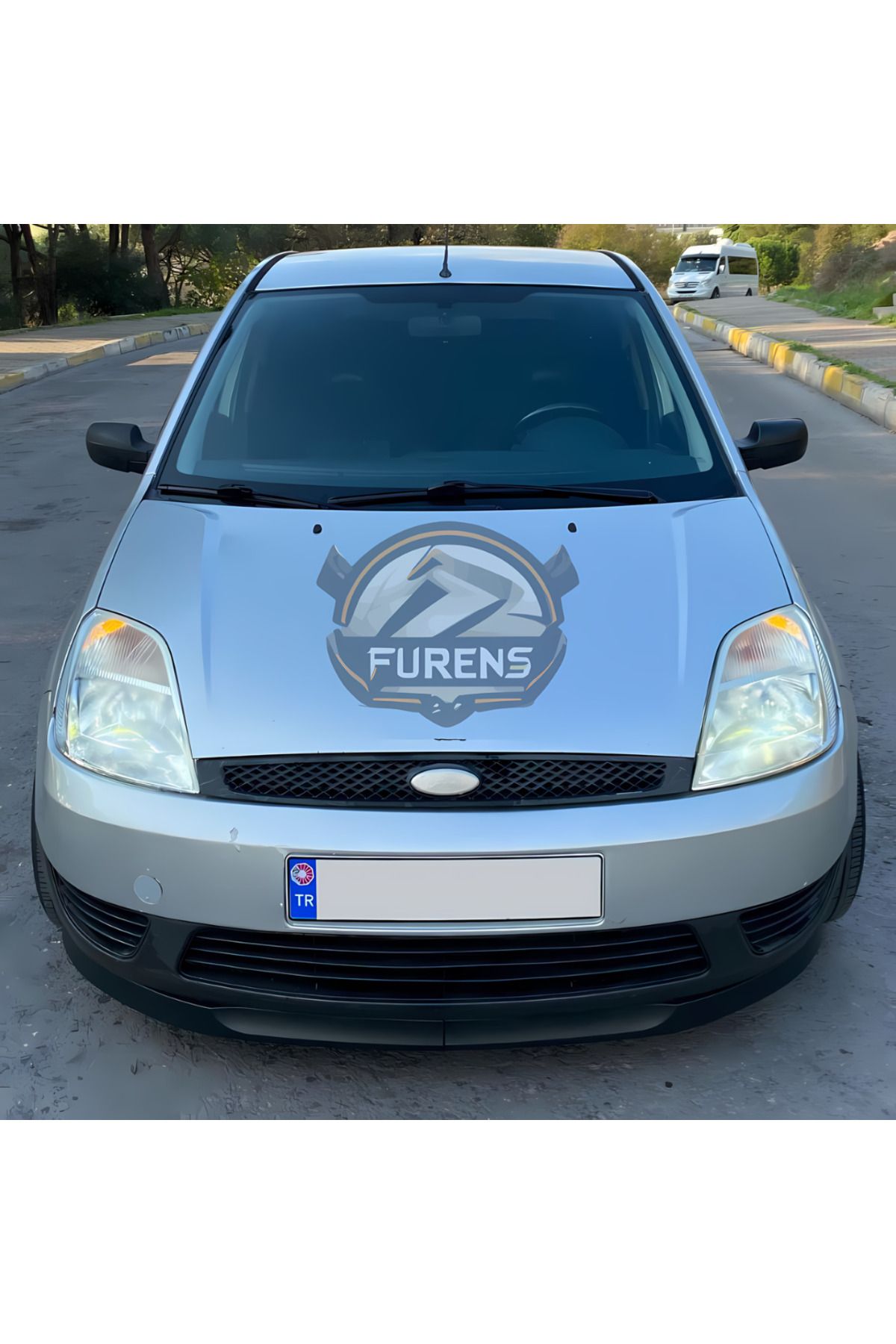 Furens Ford Fiesta 2002-2008 Uyumlu H lip Esnek Ön Lip 2 Parça Karlık Ön Ek Tampon Altı Dil