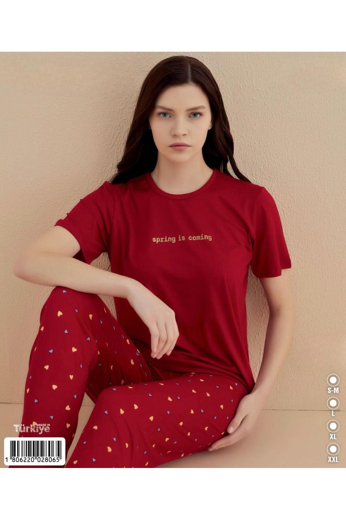 İpek Kadın Kısa Kol Pijama Takımı