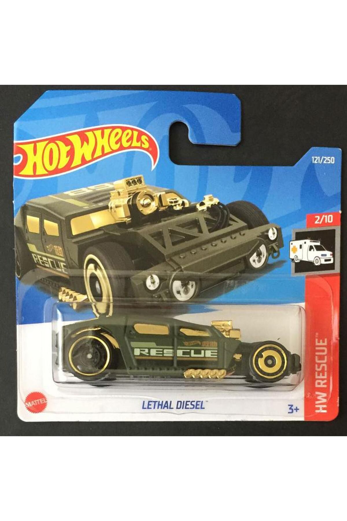Mattel Lethal Diesel Hot Wheels Tekli Arabalar 1/64 Ölçek Metal Oyuncak Araba