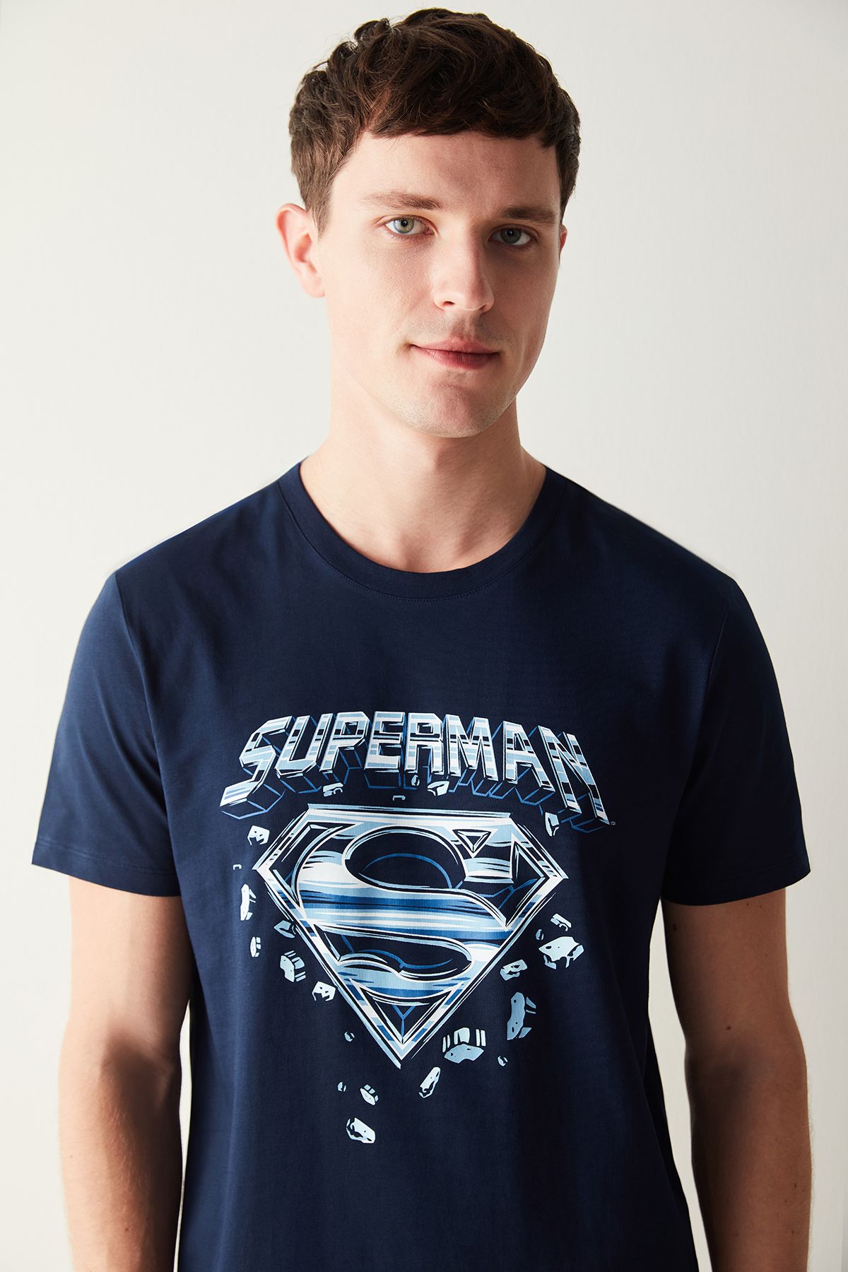 Penti Erkek Superman Lacivert Pijama Takımı