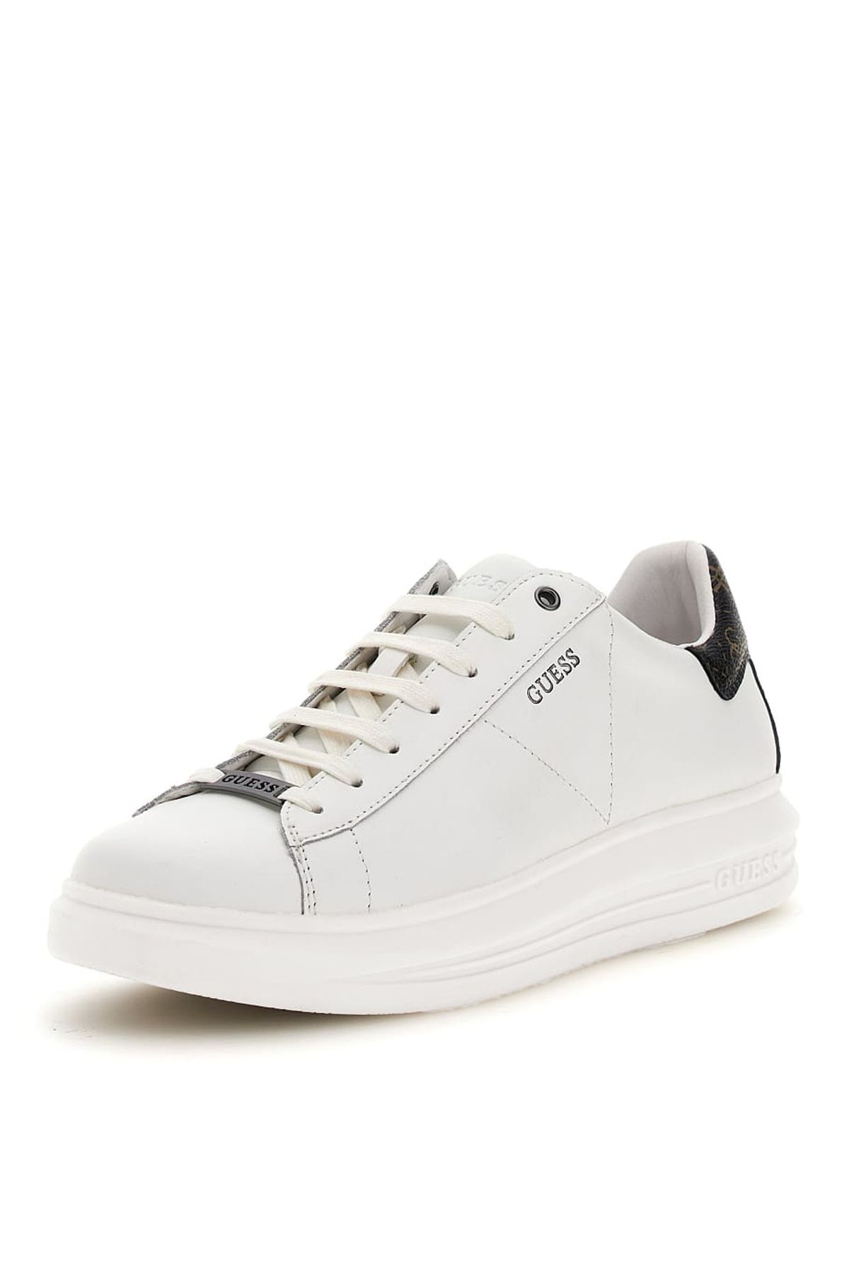 Guess Beyaz - Kahverengi Erkek Sneaker VIBO