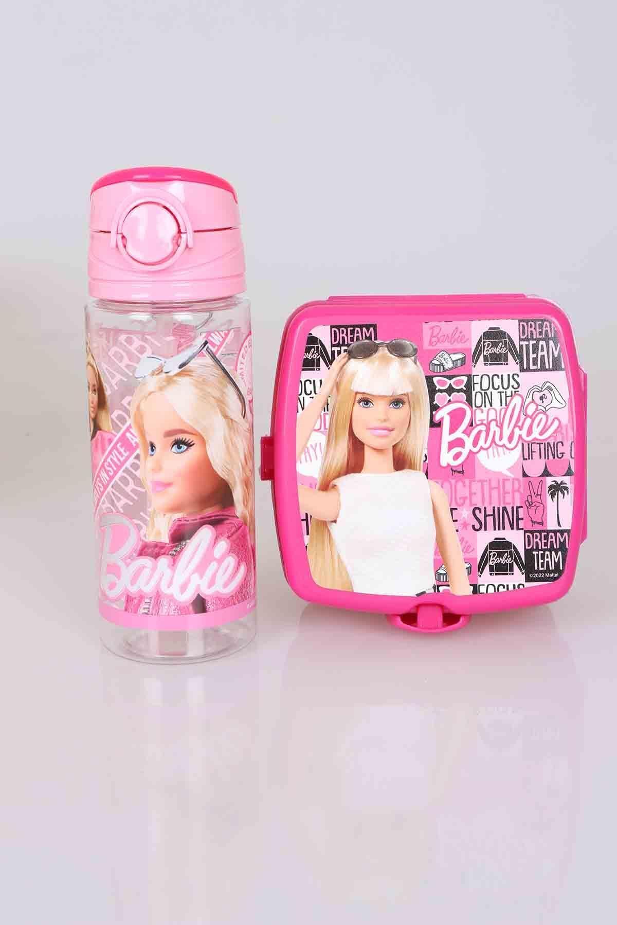 Barbie Lisanslı "yemek Seti" 2 Katlı Beslenme Kutusu Ve Trıtan Matara