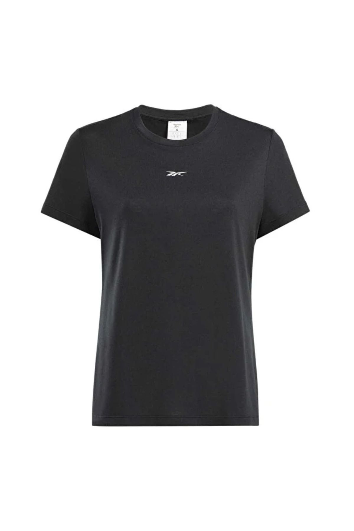 Reebok 100075423 ID TRAIN SUPREMIUM TEE Siyah Kadın Yuvarlak Yaka Standart fit T-Shirt