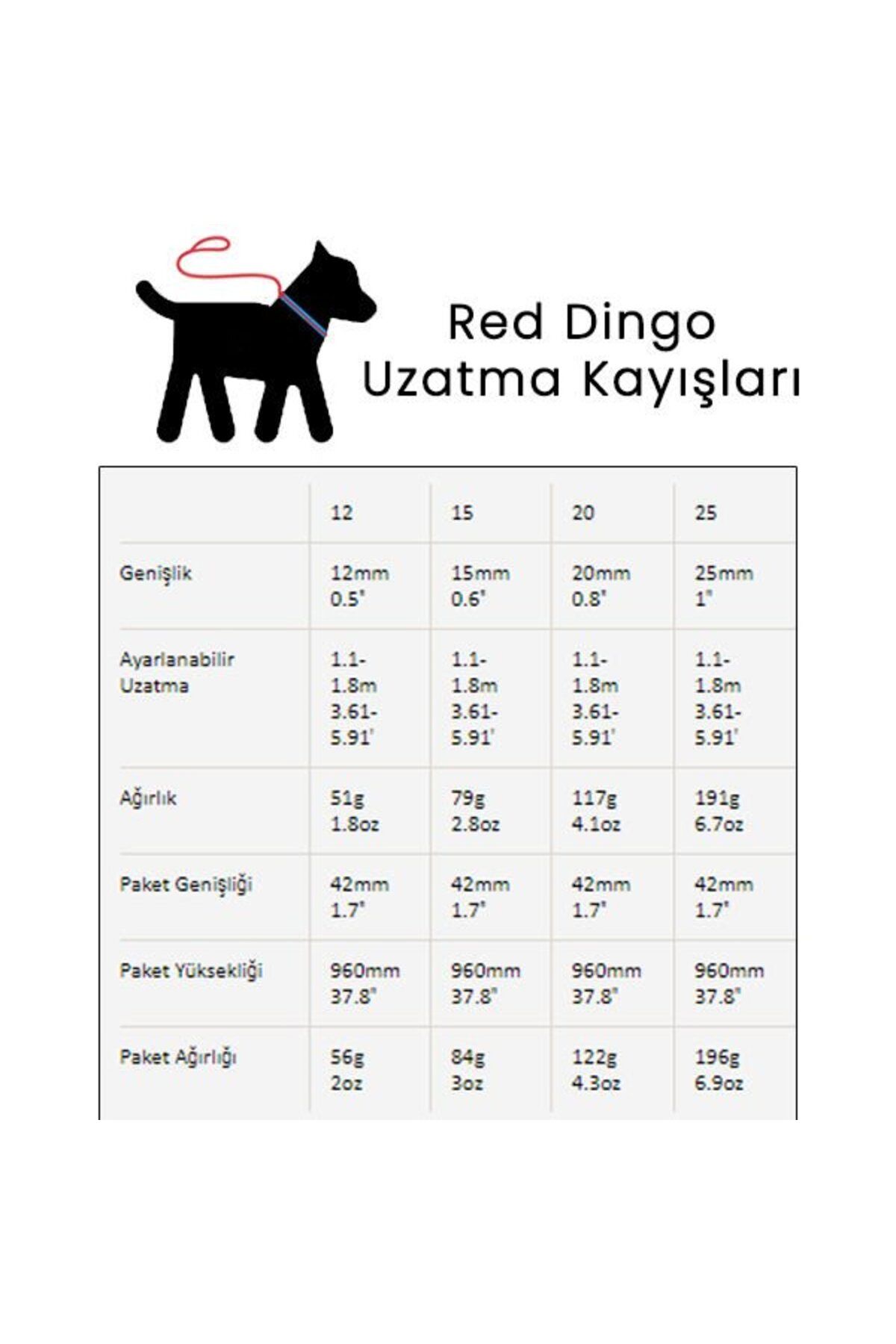 RedDingo Red Dingo Reflektörlü Ziggy Desenli Köpek Uzatma Tasması Mor 12 Mm - L4-RZ-PU-12