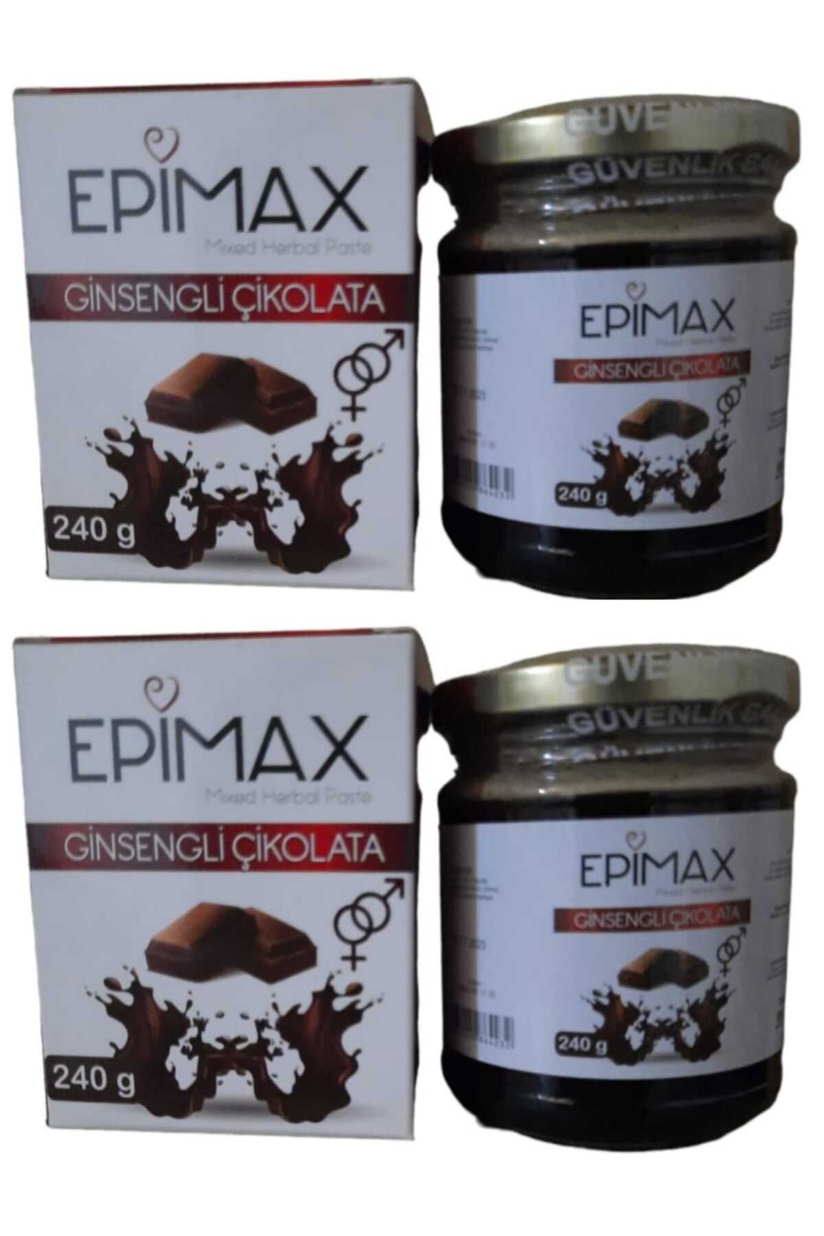 Epimax HMD Ginsengli Çikolata Bitkisel Karışım Macun 240 gr X 2 Ad.(PERFORMANS,ATOM,KUVVET,ENERJİ ARTİRİCİ)