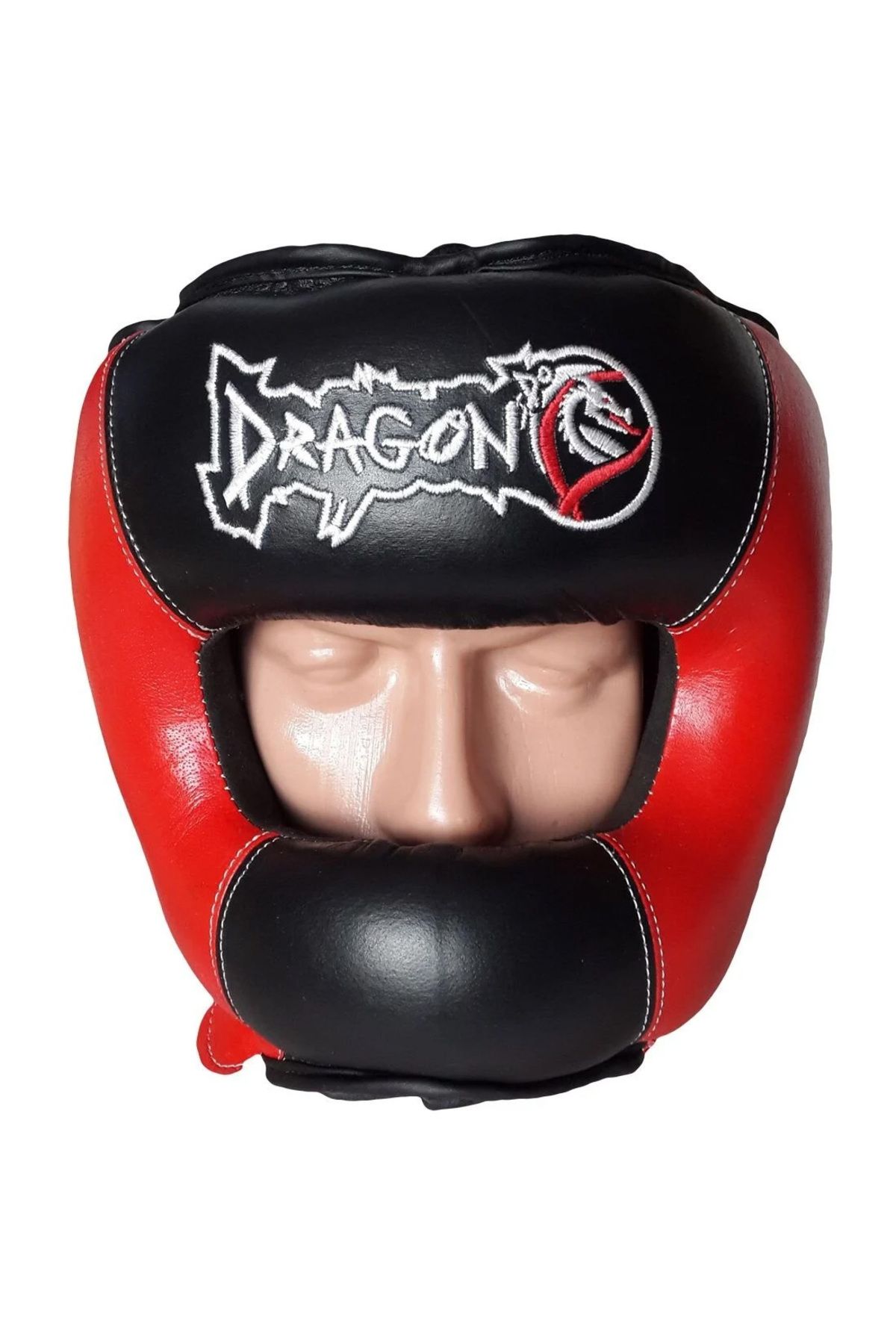 Dragon Çelik Korumalı Deri Muay Thai ve Kick Boks Kaskı