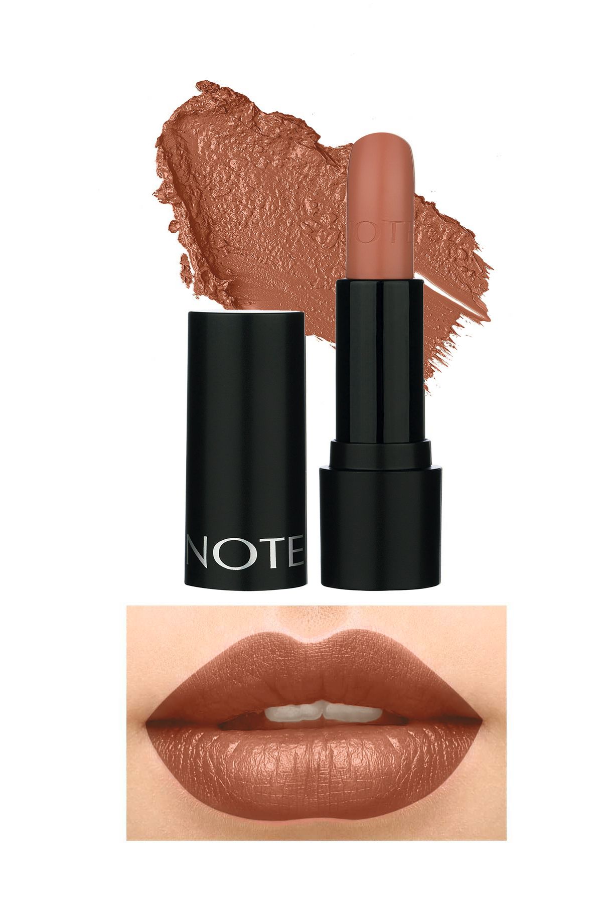 Note Cosmetics Deep Impact Lipstick Kremsi Dokulu Yarı Parlak Ruj 01 The Better Me Nude - Nude