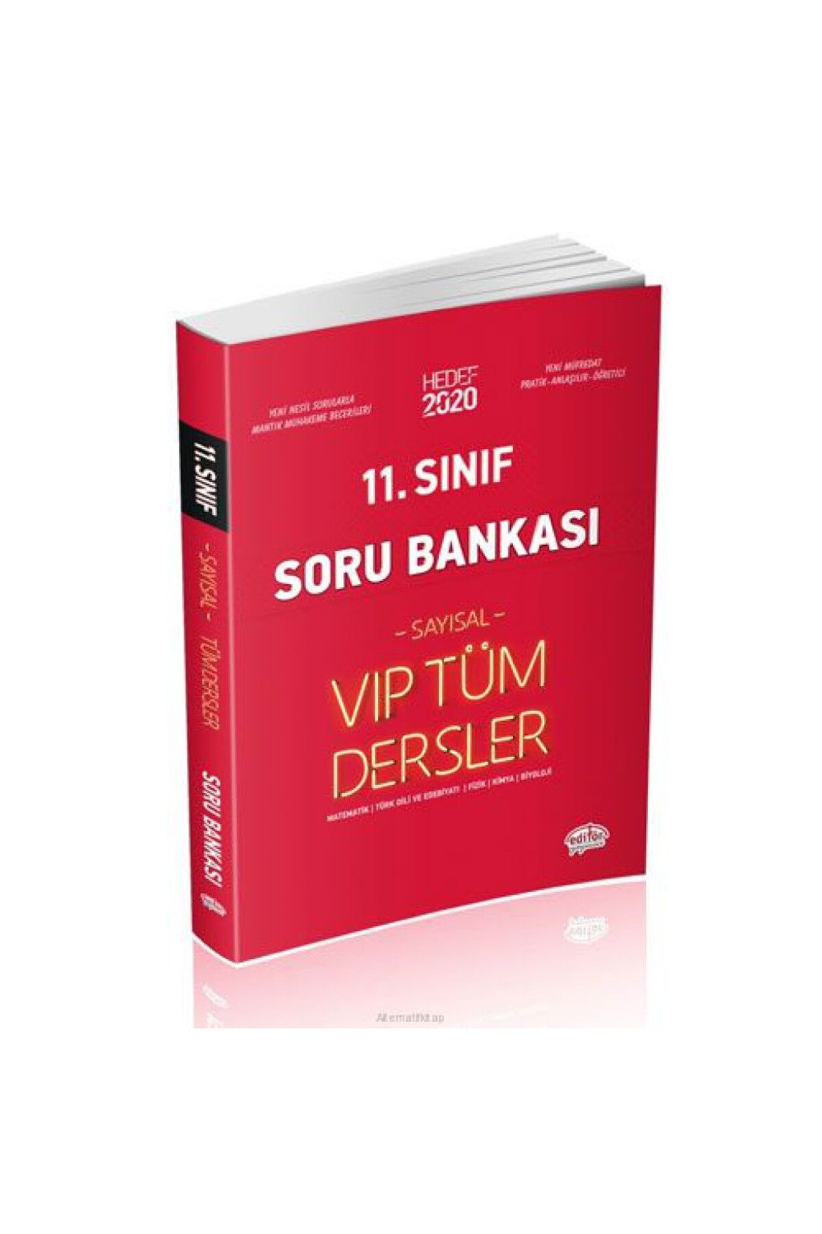 Editör Yayınları 11. Sınıf Tüm Dersler Sayısal Soru Bankası Kırmızı Kitap