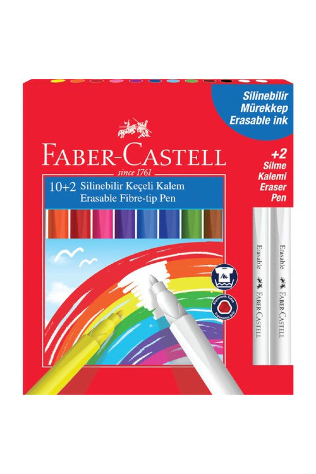 Faber Castell 12 Li Silinebilir Keçeli Kalem * Yeni