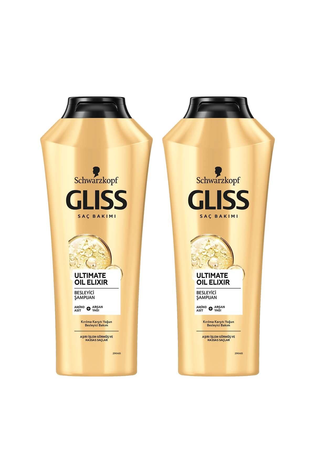 Gliss Ultimate Oil Elixir Besleyici Şampuan 360 ml X 2 Adet