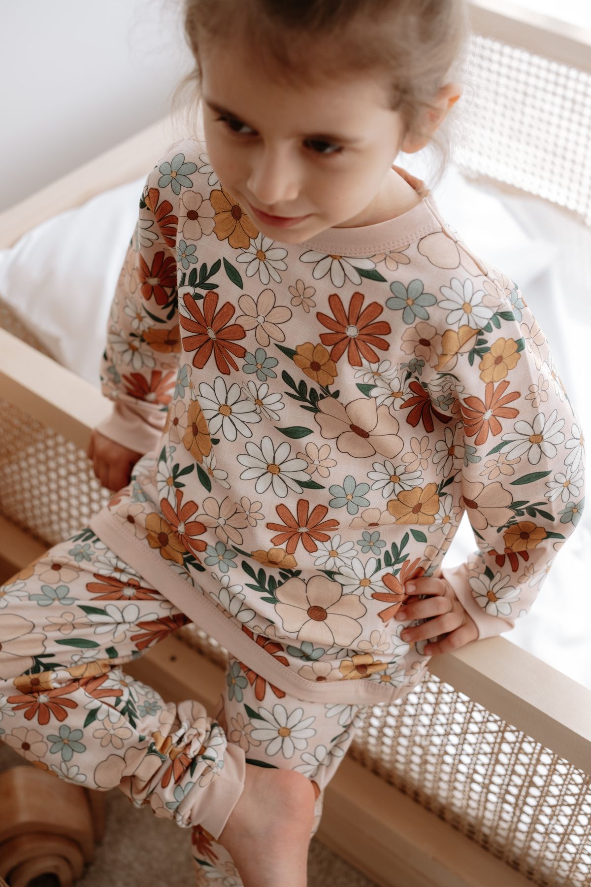Luna Kids Collection 1 TOG Çocuk Pijama Takımı - Çiçek Desenli