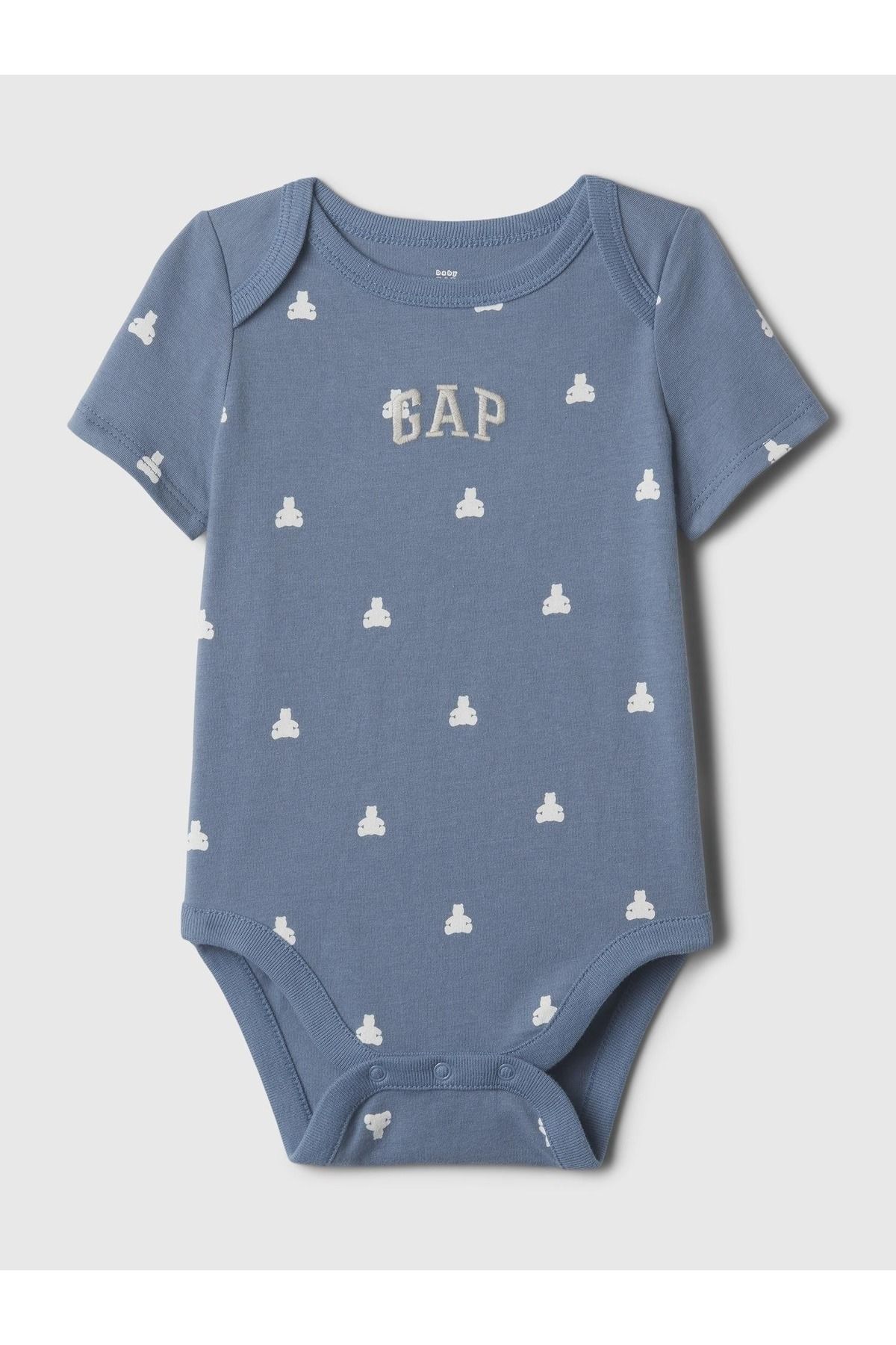 GAP Erkek Bebek Mavi Gap Logo Bodysuit