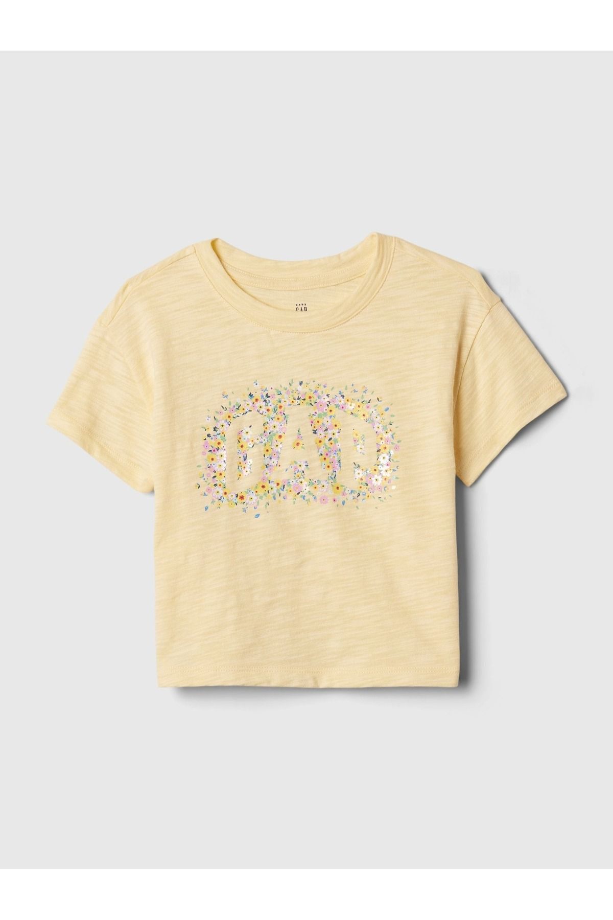 GAP Kız Bebek Sarı Gap Logo T-Shirt