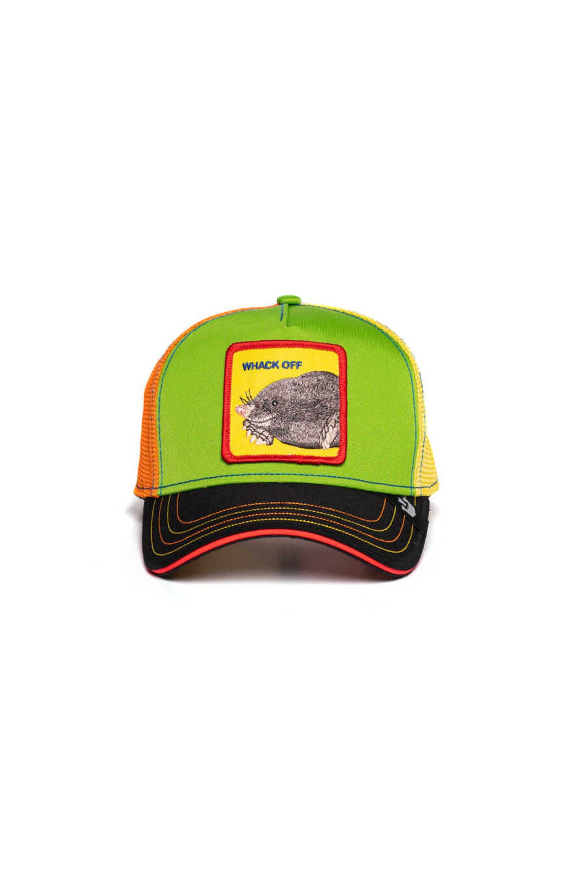 Goorin Bros . Holey Moley ( Köstebek Figürlü ) Şapka 101-0281 Yeşil Standart