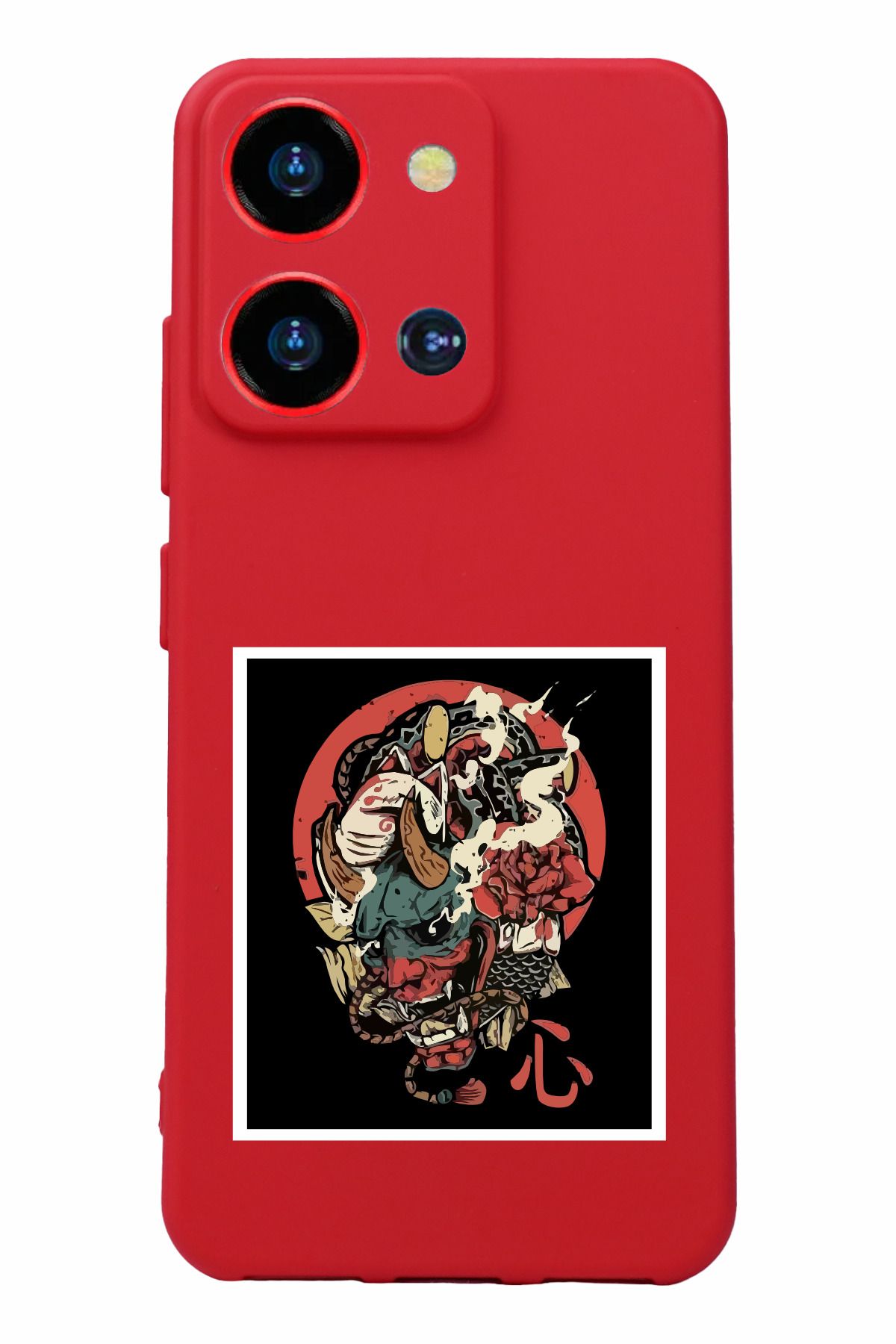 Reeder S19 Max Pro S Zoom Uyumlu Kamera Korumalı ve Tasarımlı Kırmızı Renk Silikon Kılıf