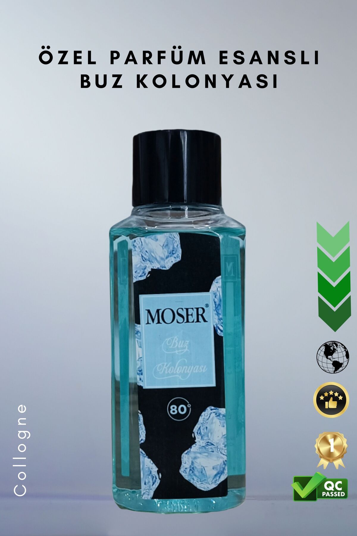 Moser Parfüm Esanslı Buz Kolonyası 250 ml X 4 Adet Kalıcı Etkili