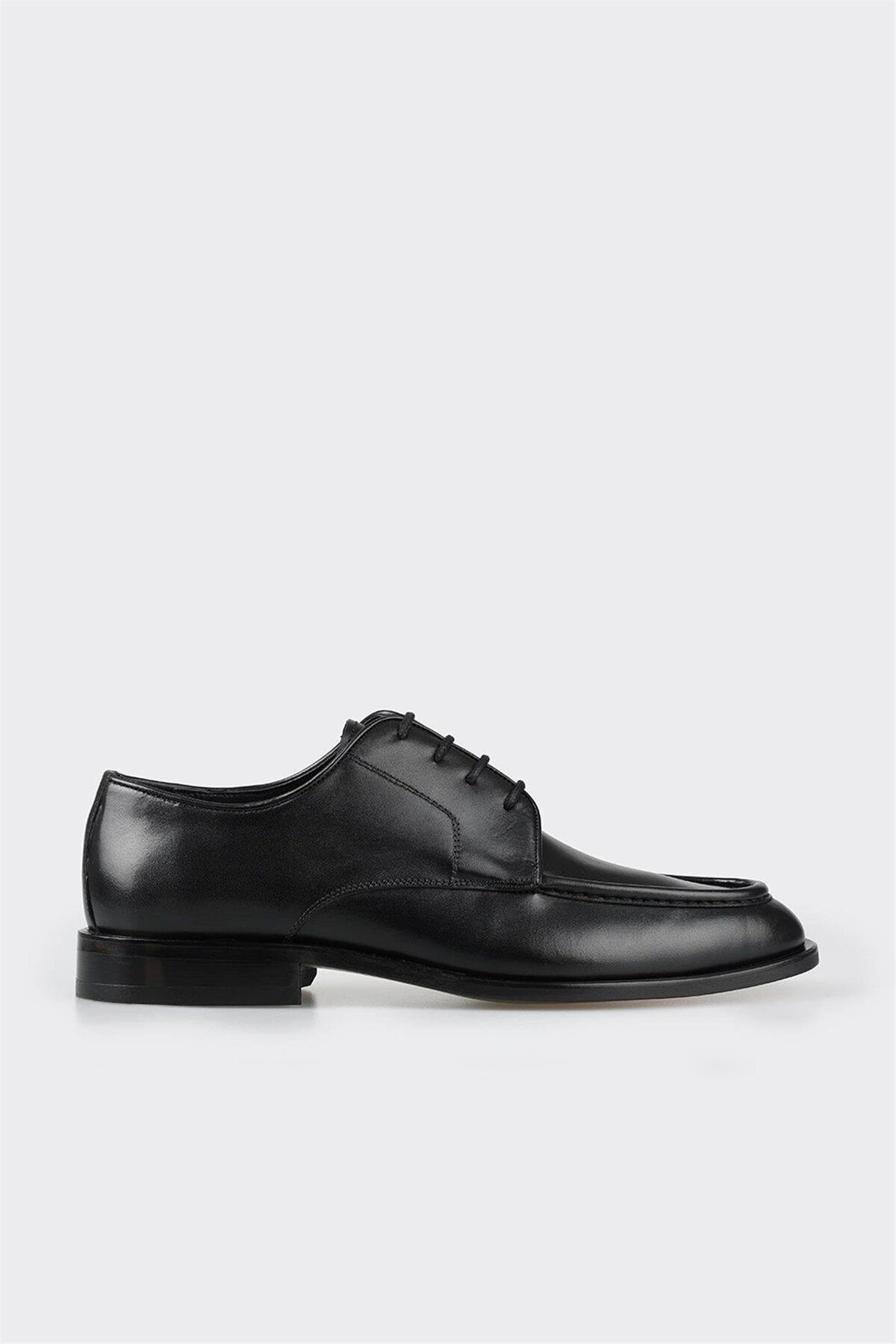 Elle Siyah Deri Erkek Klasik Ayakkabı