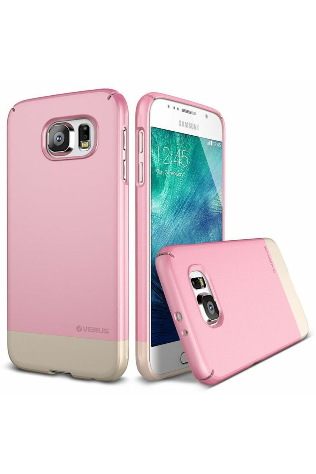 VRS Design Verus Galaxy S6 Ile Uyumlu Case 2link Kılıf Sugar Pink
