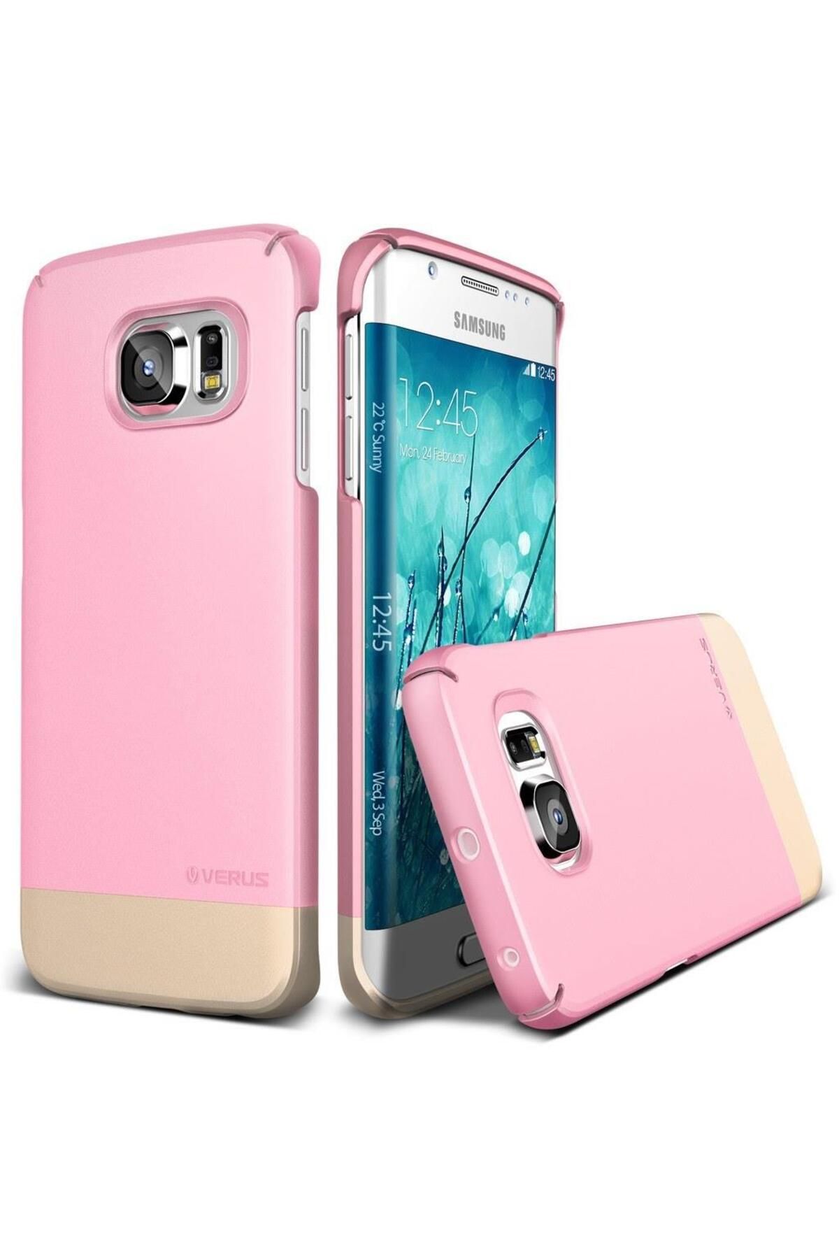 Verus Galaxy S6 Edge Ile Uyumlu Case 2link Kılıf Sugar Pink