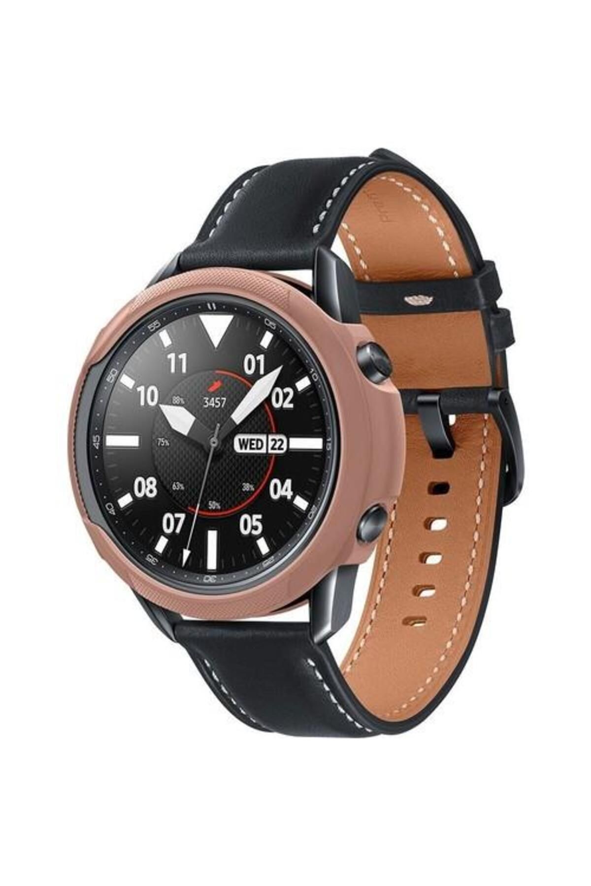 Spigen Galaxy Watch 3 (45MM) Ile Uyumlu Kılıf Liquid Air Bronze