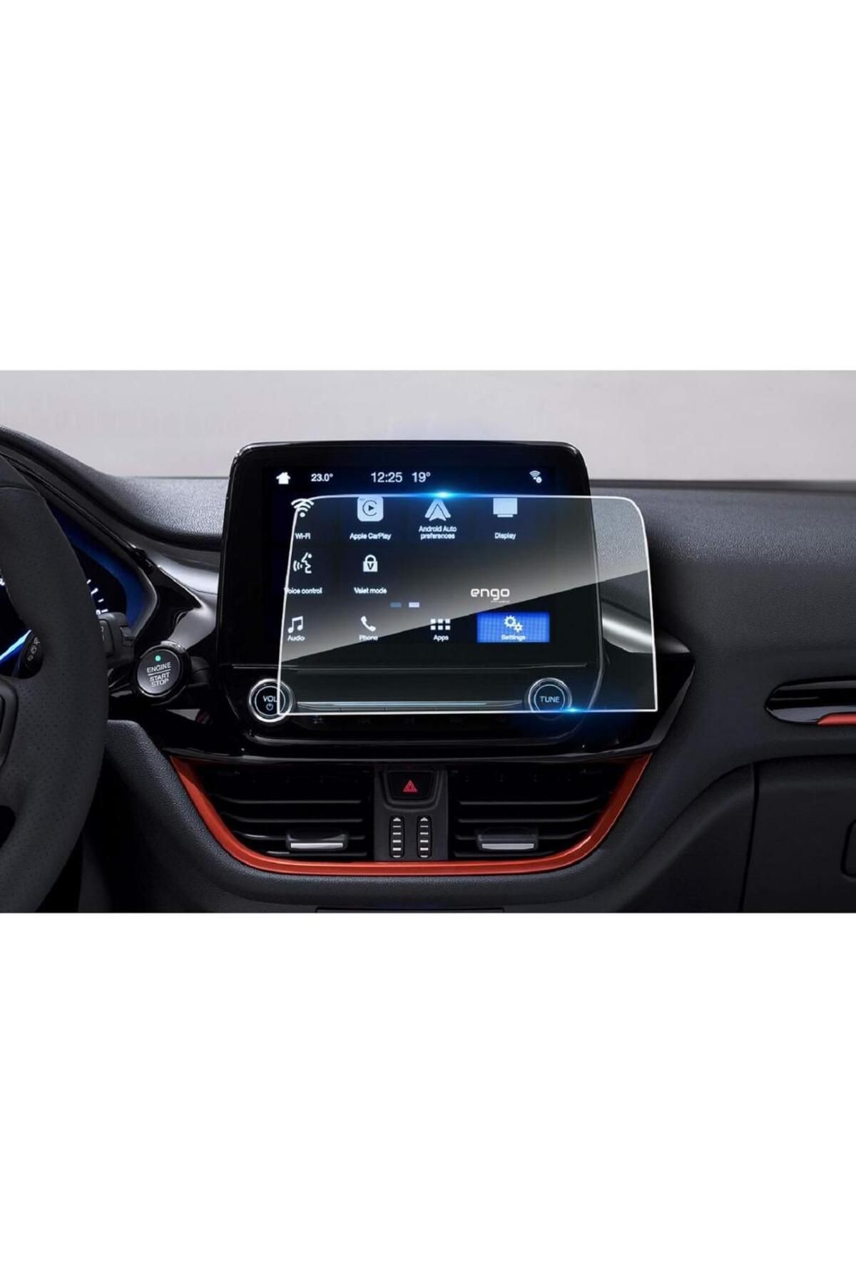 Engo Ford Fiesta 8 İnç Multimedya Ekran Koruyucu Navigasyon 2023