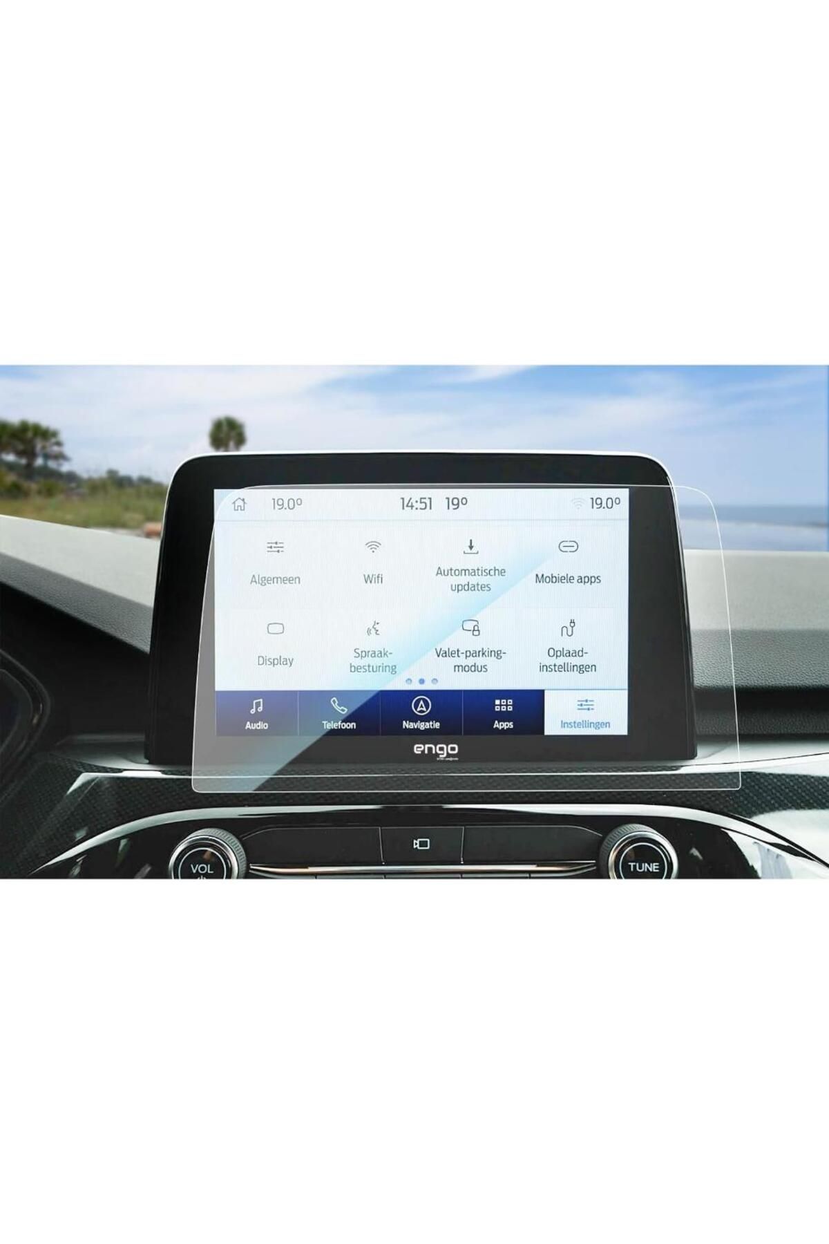 Engo Ford Kuga 8 inç Mat Ekran Koruyucu Multimedya Navigasyon