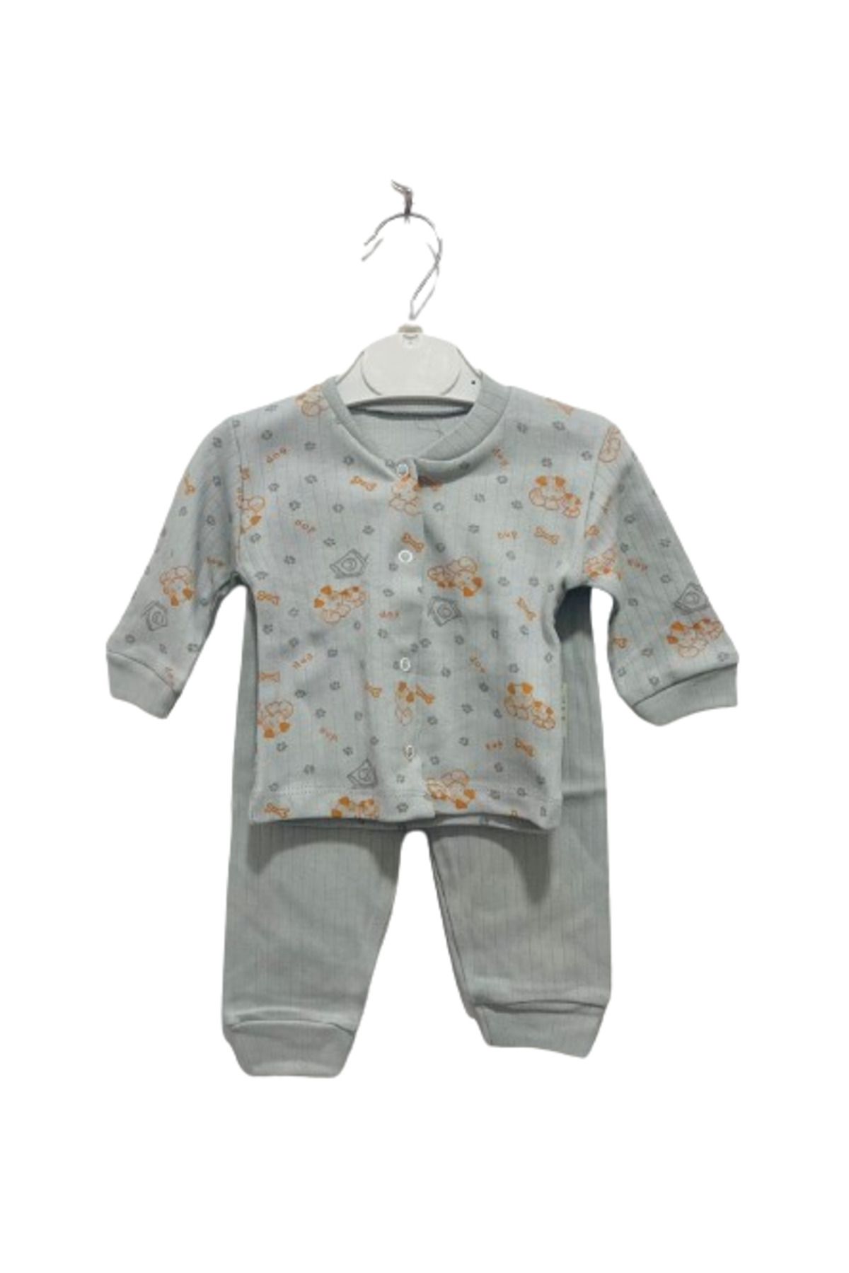 Uğur Böceği Çocuk Dünyası uğurböceğiçocuk Pupil Çocuk Pijama Takım Önü Çıtçıtlı Desenli Aylık