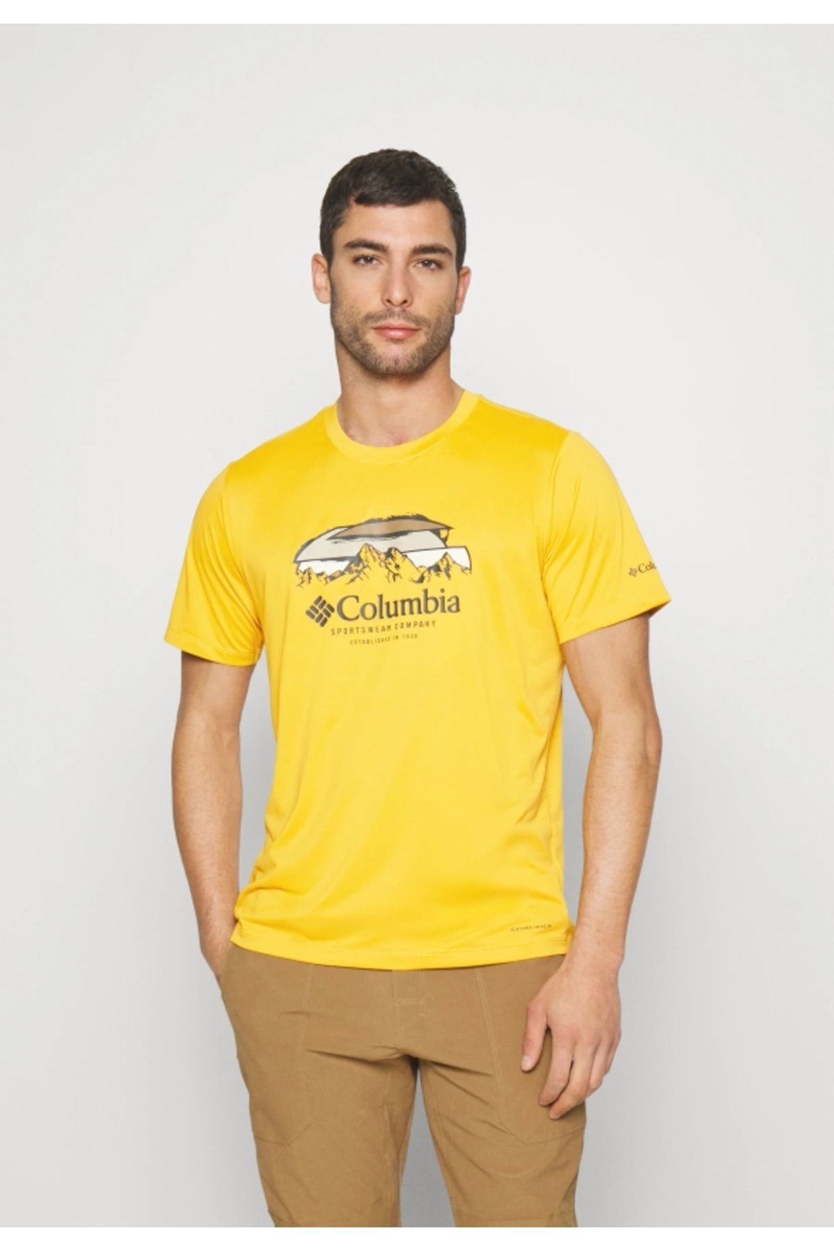 Columbia CSC Hikers Haven Erkek Kisa Kollu T-Shirt Sarı CS0336-756