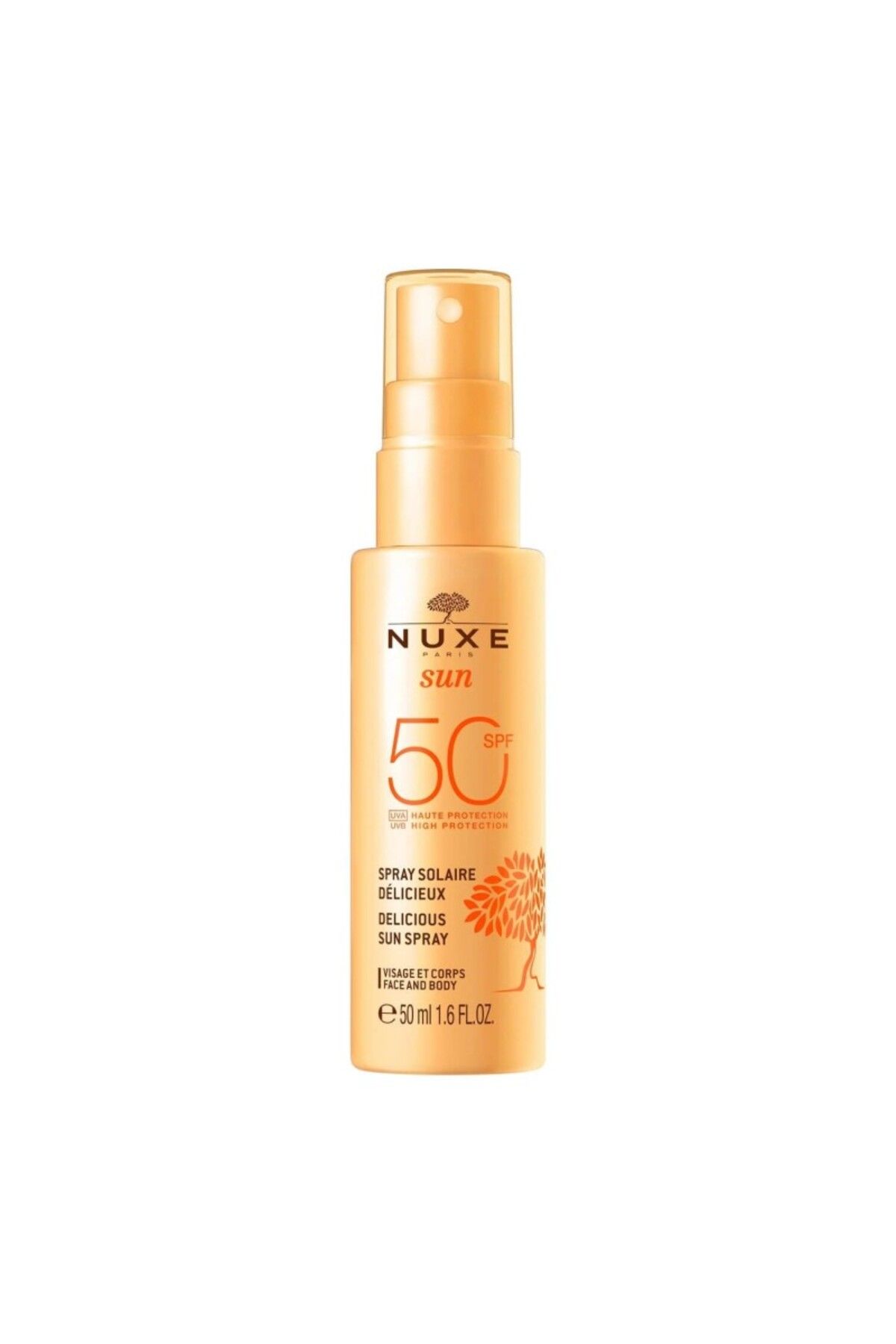 Nuxe Sun Spf50+ Delicious Sun Sprey ( Güneş Koruyucu Yüz ve Vücut Spreyi ) 50 ml