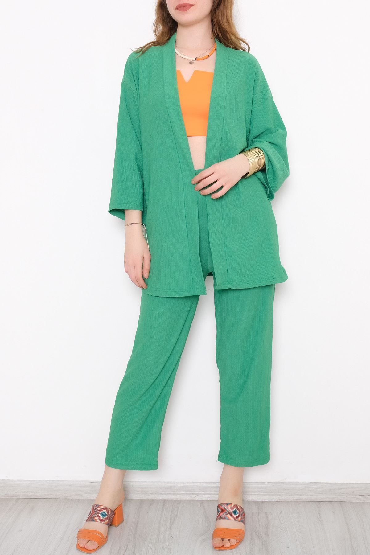 Genel Markalar CLZ275 Kimono Takım Yeşil
