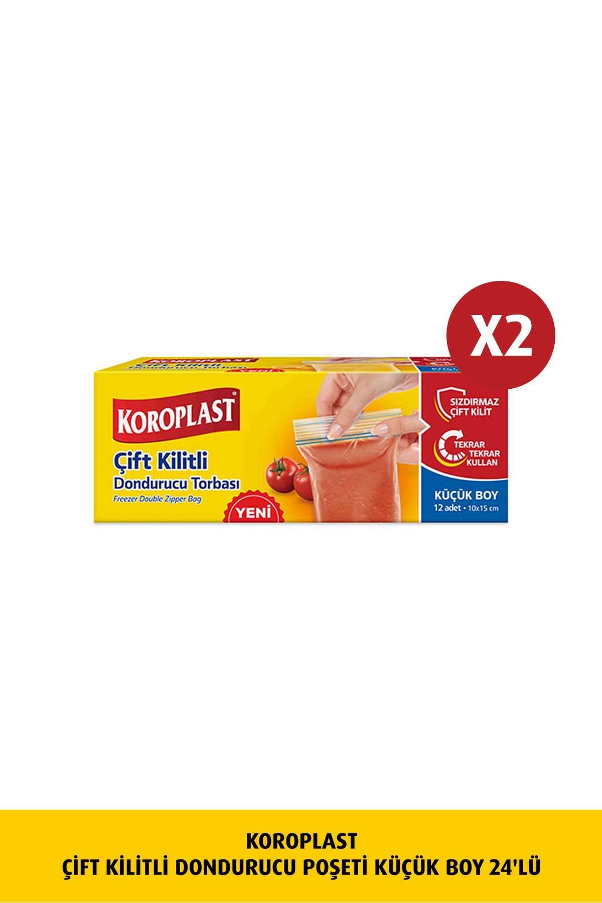 Koroplast Çift Kilitli Dondurucu Poşeti Küçük Boy 12liX2 Ad