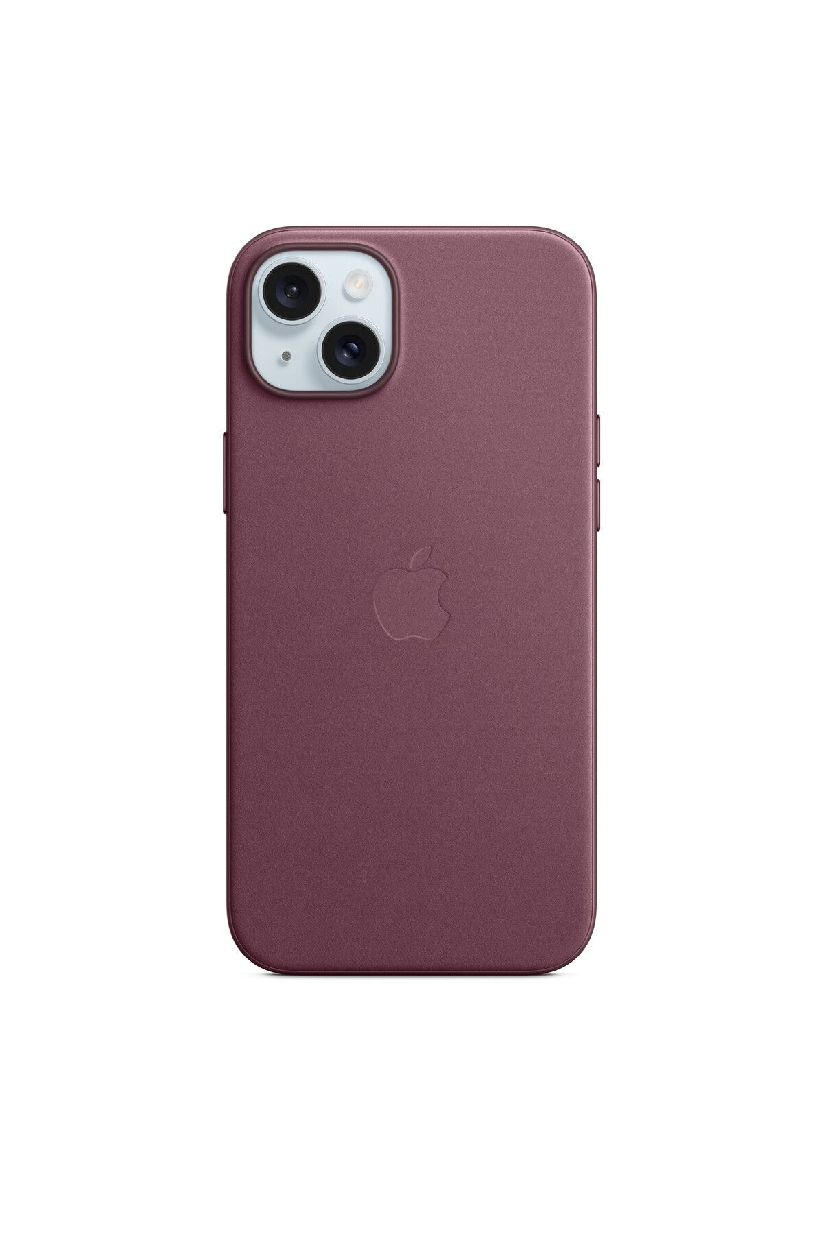 Apple iPhone 15 Plus için MagSafe özellikli Mikro Dokuma Kılıf - Karadut - MT4A3ZM/A