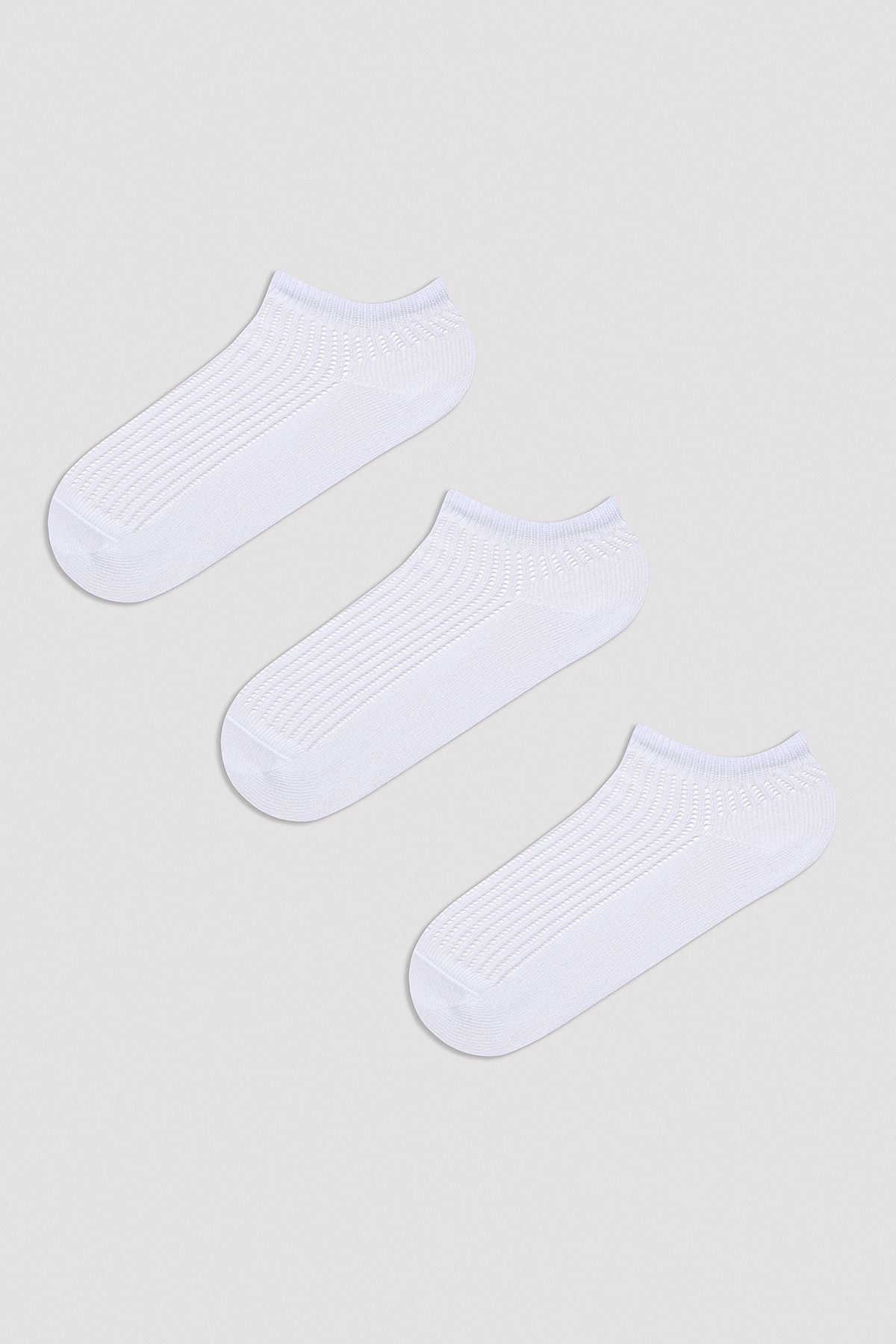 Penti Basic Colosio Beyaz 3lü Patik Çorap