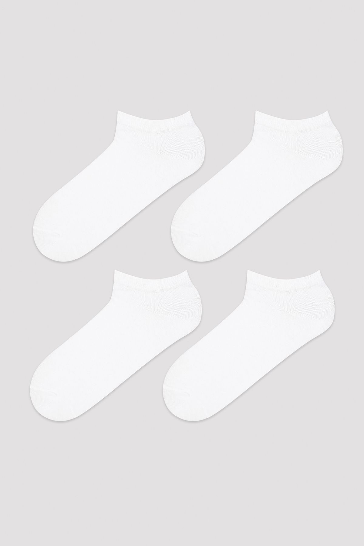 Penti Basic 4 Lü Beyaz Patik Çorap