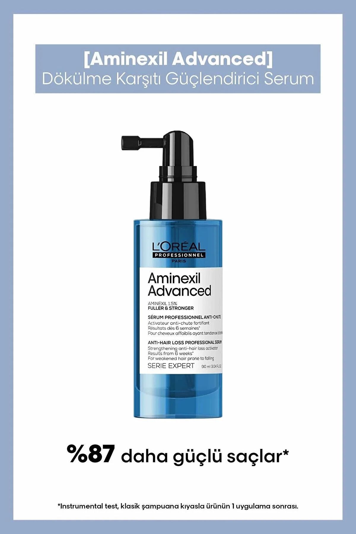L'oreal Professionnel Aminexil Advanced Daha Gür ve Güçlü Saçlar için Dökülme Karşıtı Güçlendirici Aktivatör Serum 90 ml