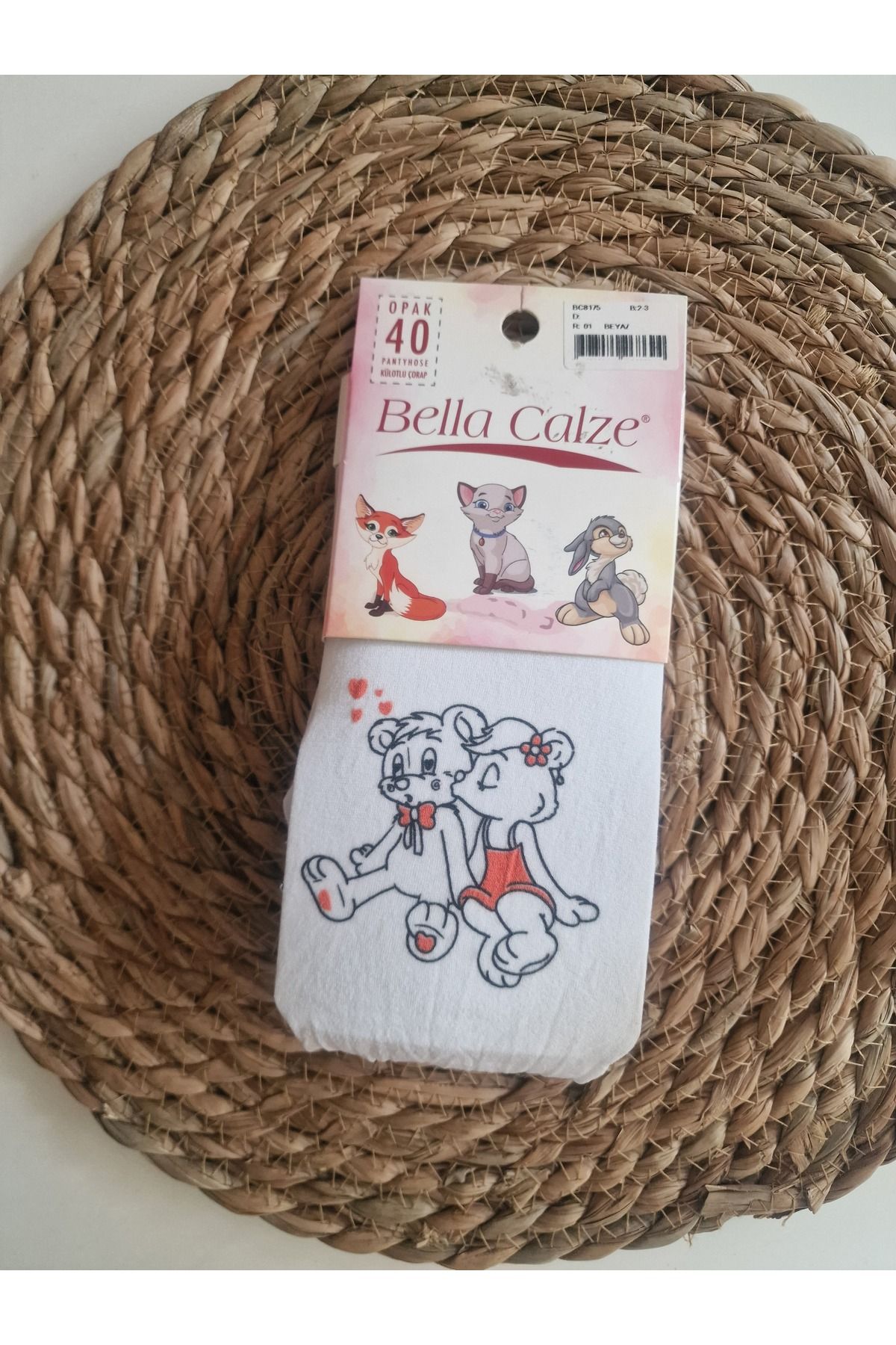 Bella Calze Karakter Desenli Çocuk Opak Külotlu Çorabı