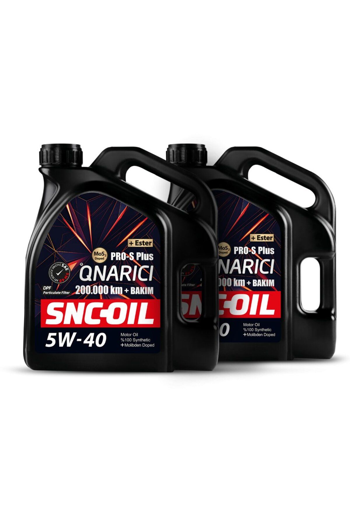 snc Icon Group - SNC-OIL 200.000 Km + Bakım Pro-S Plus Onarıcı 5W-40 Motor Yağı (8 Litre)