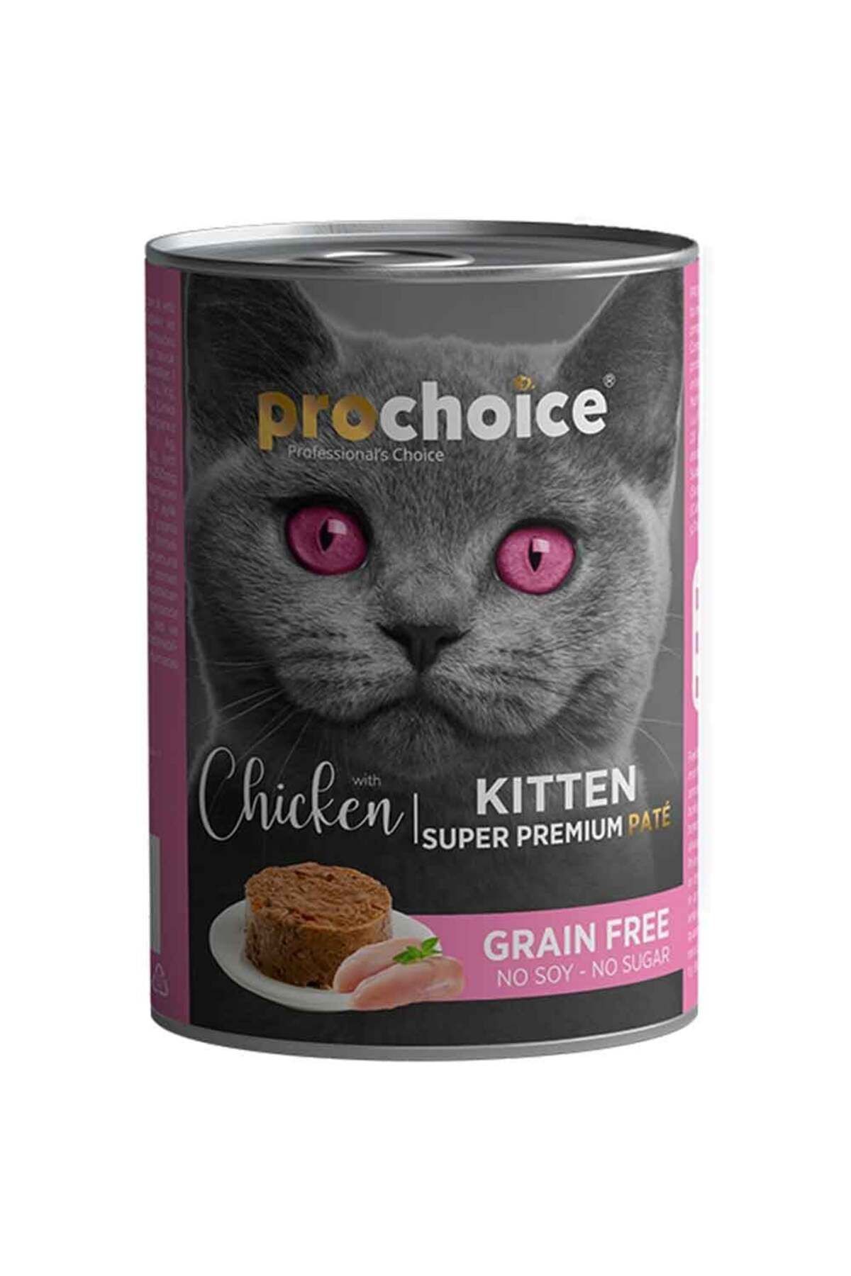 Pro Choice Kitten Tavuklu Yavru Kedi Konservesi Pate 400 gr