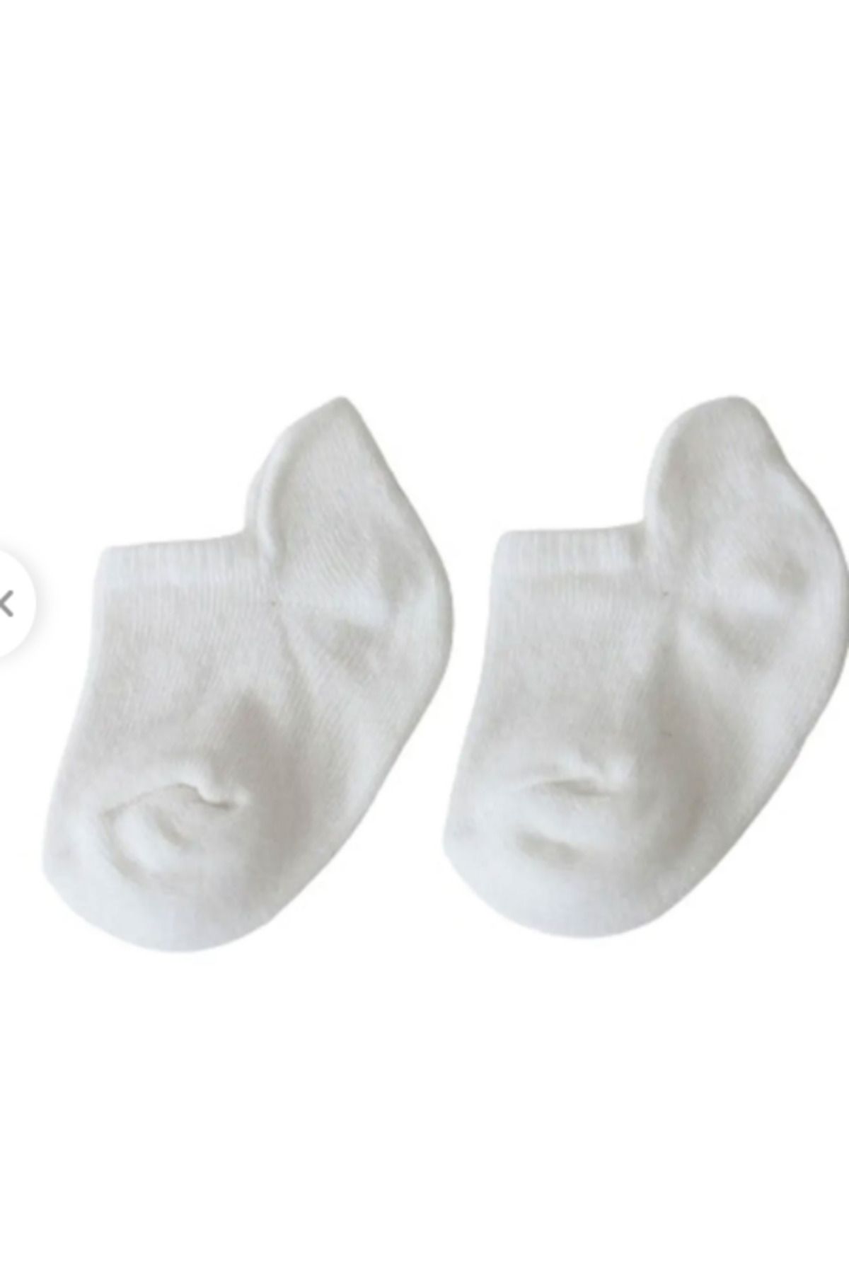 Bibaby Organik Çorap Sneakers 2li Ekru