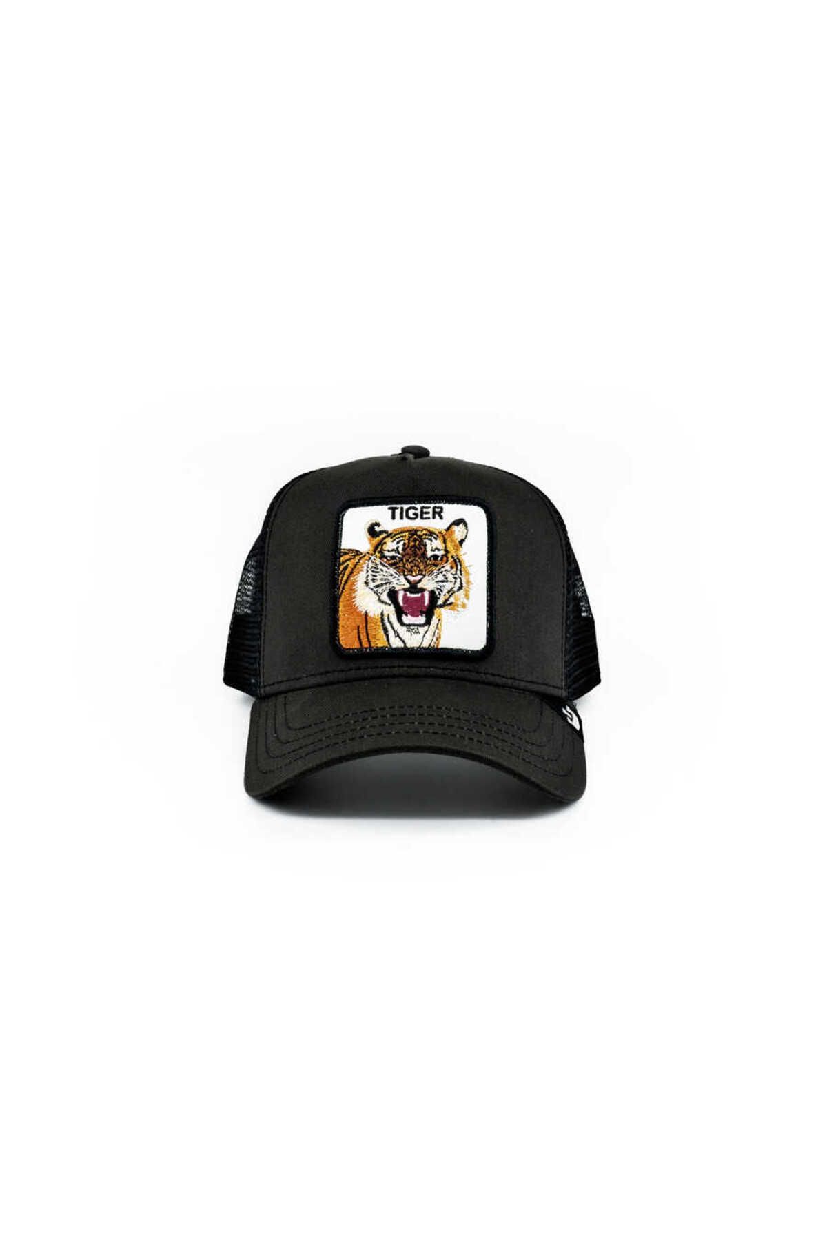 Goorin Bros 101-0415 The Tiger (KAPLAN FİGÜRLÜ) Siyah Şapka