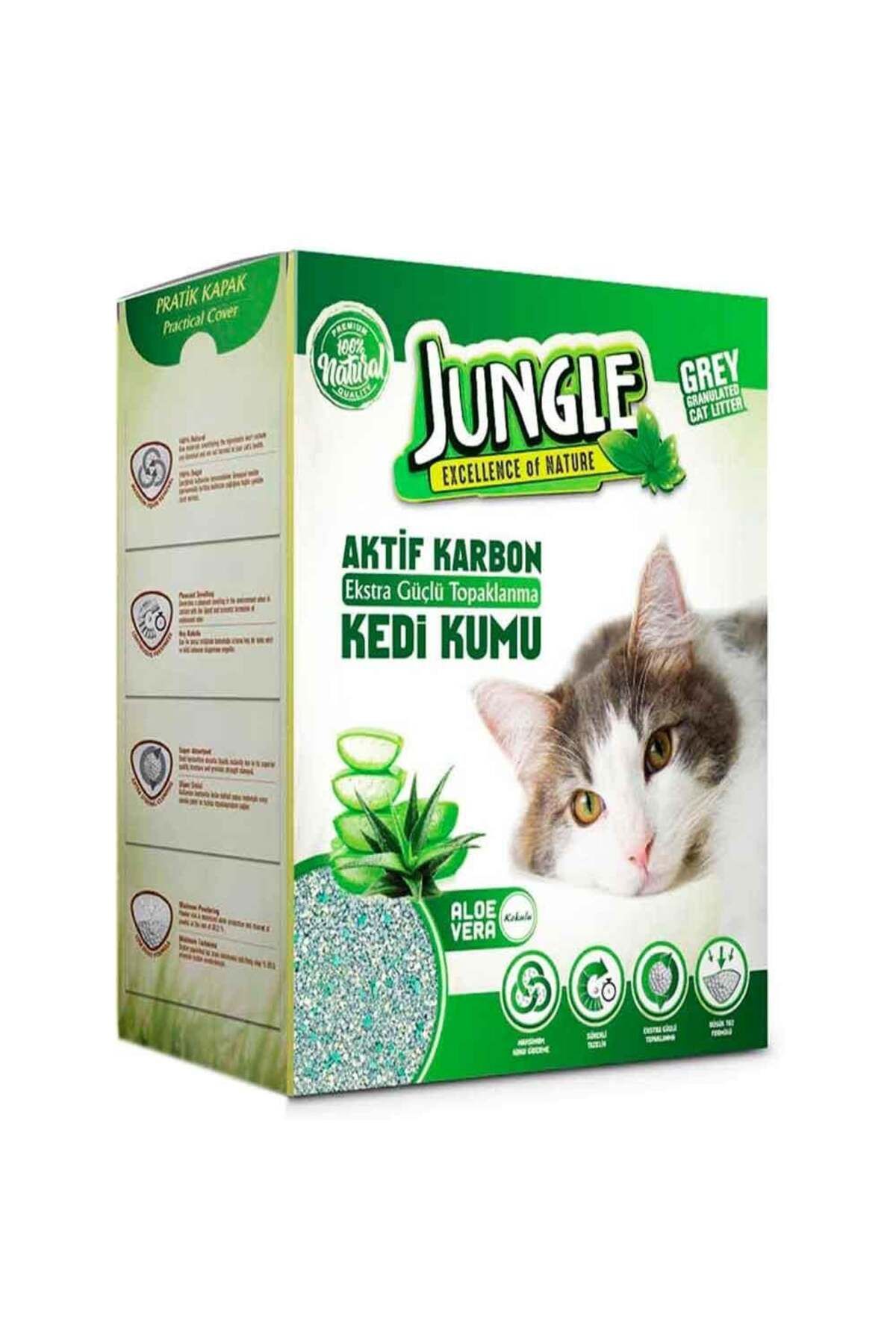 Jungle Aktif Karbon Aloe Vera Kokulu Kedi Kumu 6 Litre