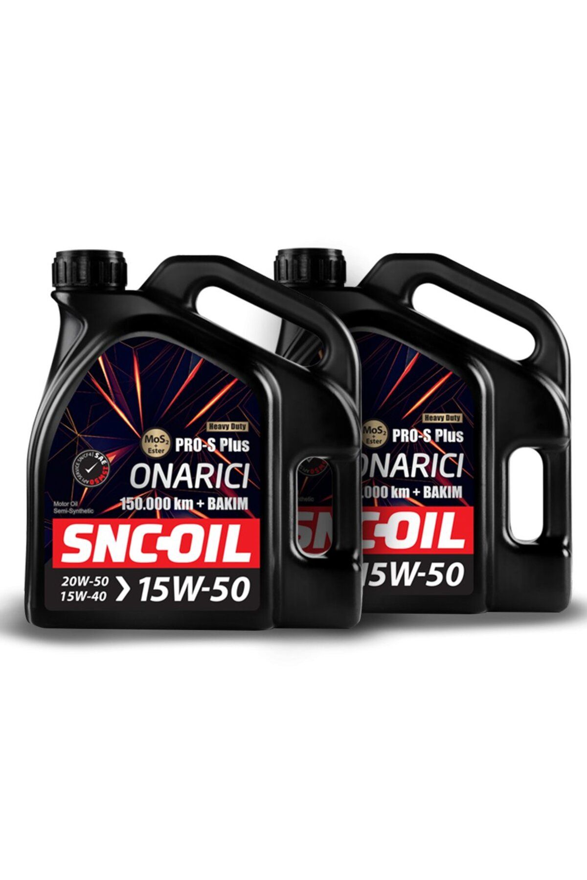 snc Icon Group - SNC-OIL 150.000 Km + Bakım Pro-S Plus Onarıcı 15W-50 Motor Yağı (4+4)