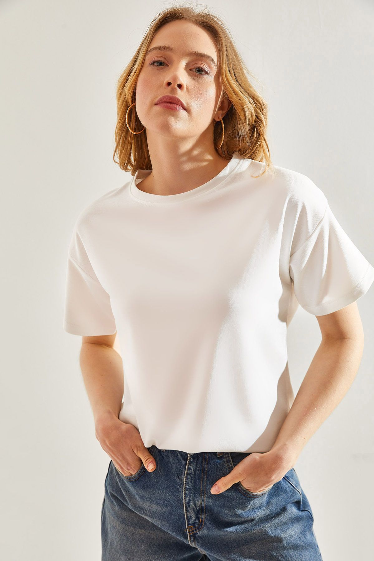 Bianco Lucci Kadın Basic T-Shirt 60241001