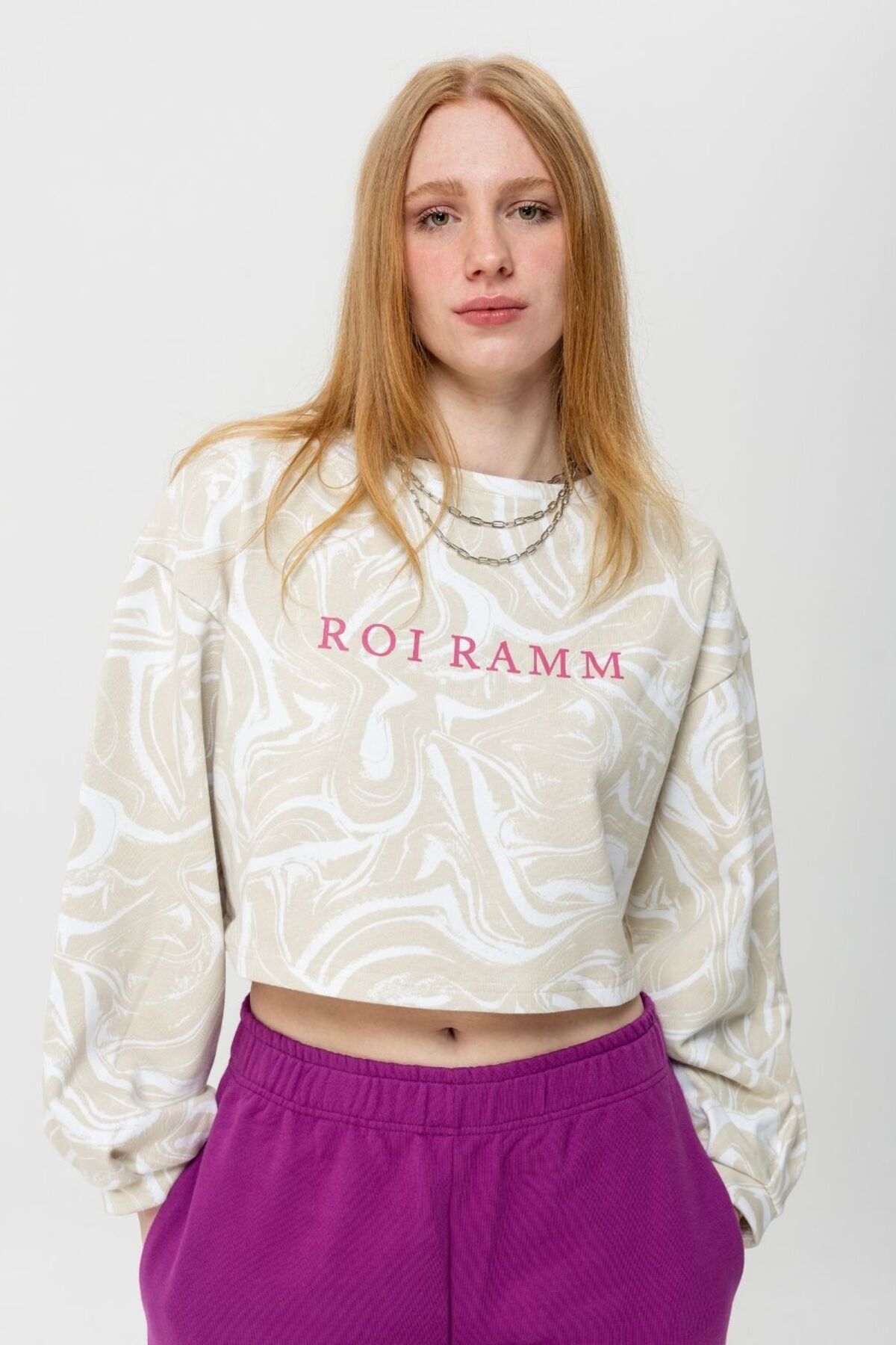 Roiramm Balance Batik Desen Sweatshirt